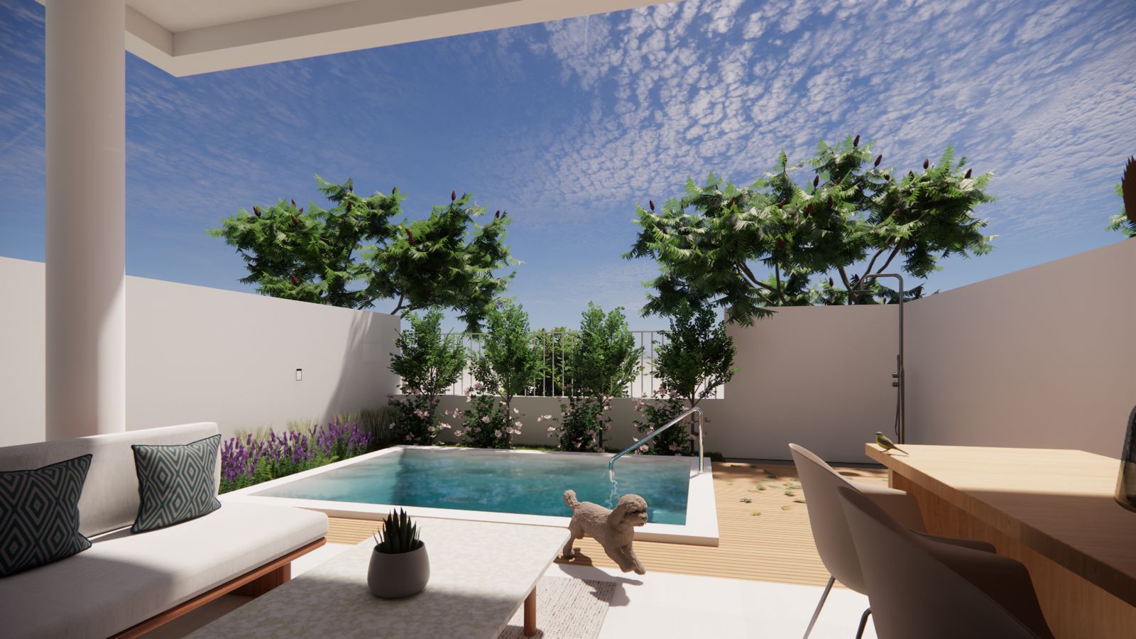 Appartement exclusif en rez-de-chaussée avec piscine privée à vendre à Flic en Flac – réservé aux citoyens mauriciens