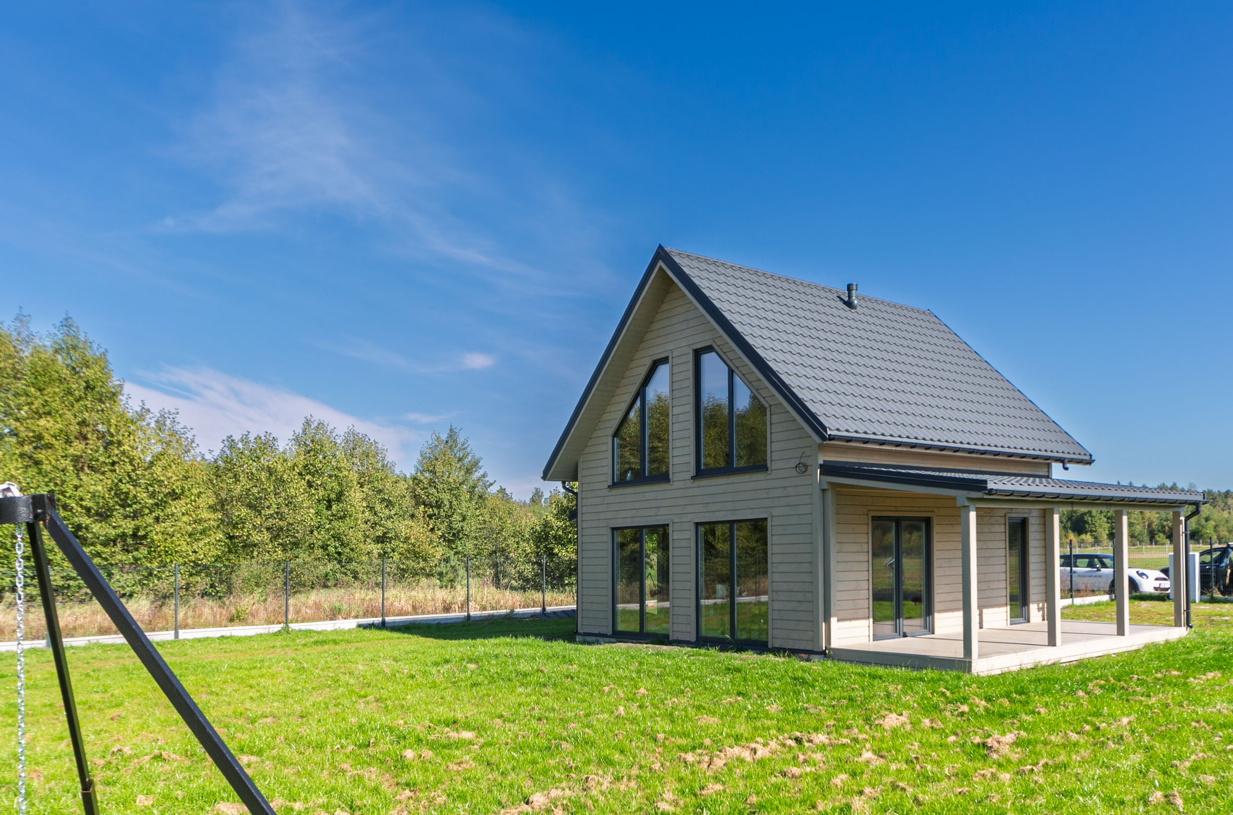 A charming summer cottage in the countryside.