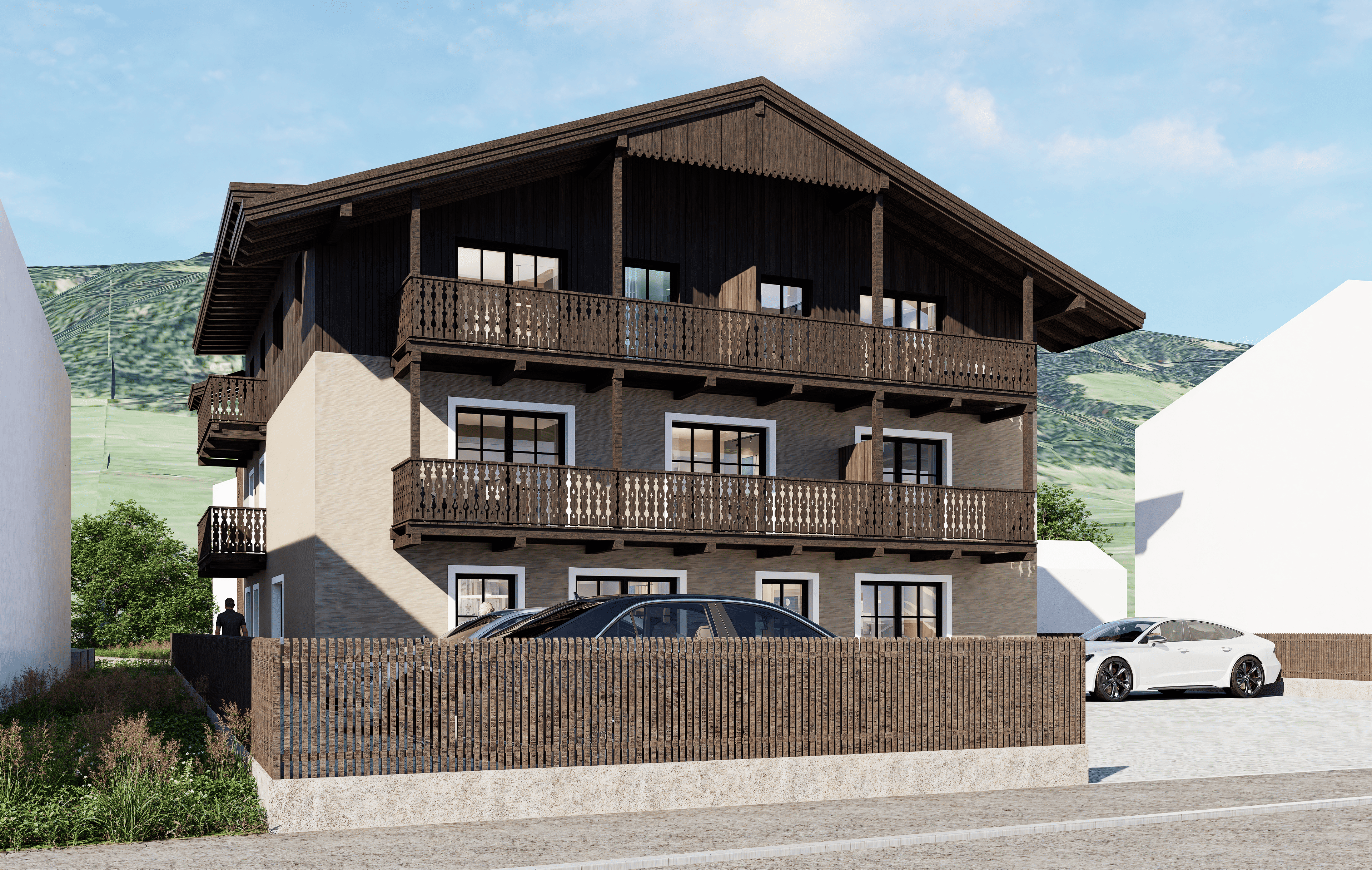 Stylish penthouse apartment with exceptional living comfort [AI-modified]