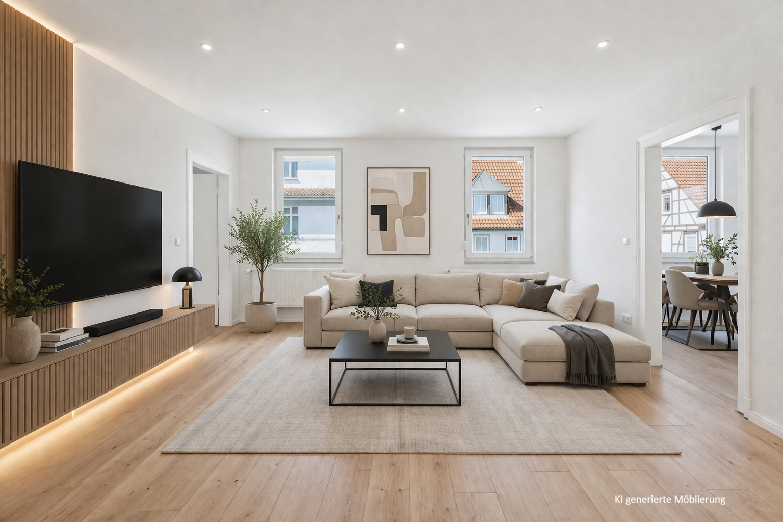 Erstbezug nach Sanierung: 4-Zimmer-Wohnung mit Stellplatz und Schlossblick in zentraler Lage