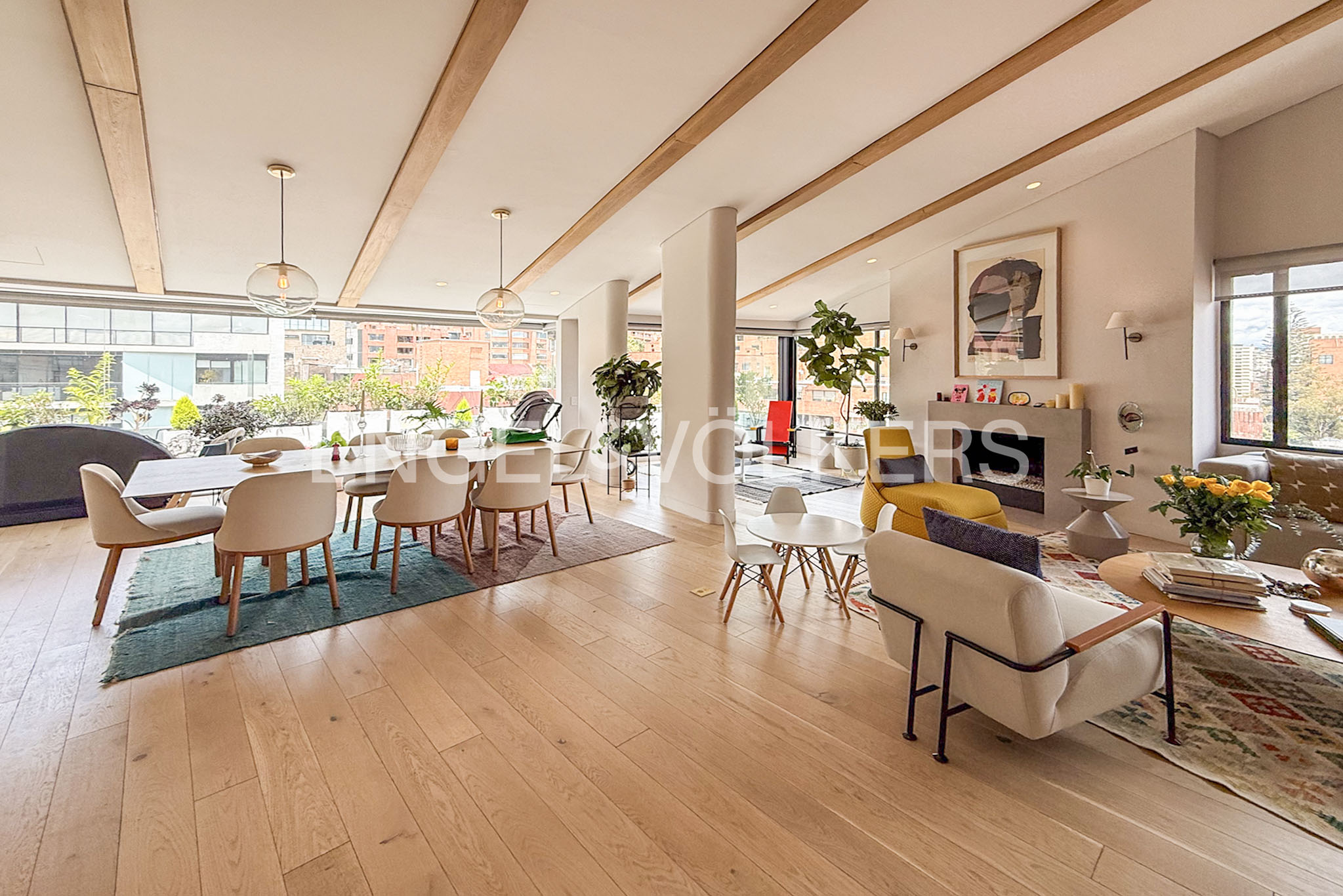 Penthouse de diseño con terraza y vista para venta en el Nogal