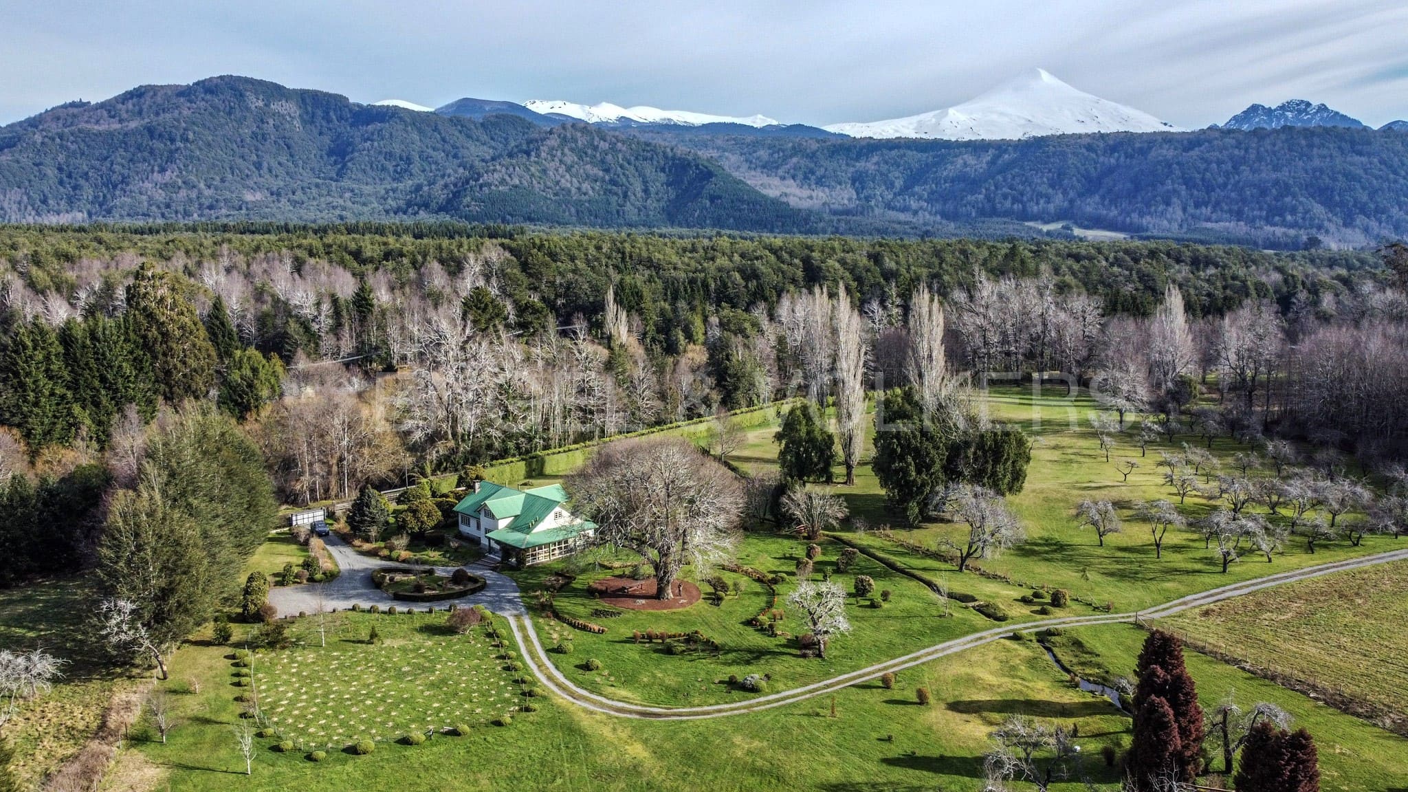 Campo de 41,25 Ha. con Casa Patronal y Bosque Nativo en Pucón.