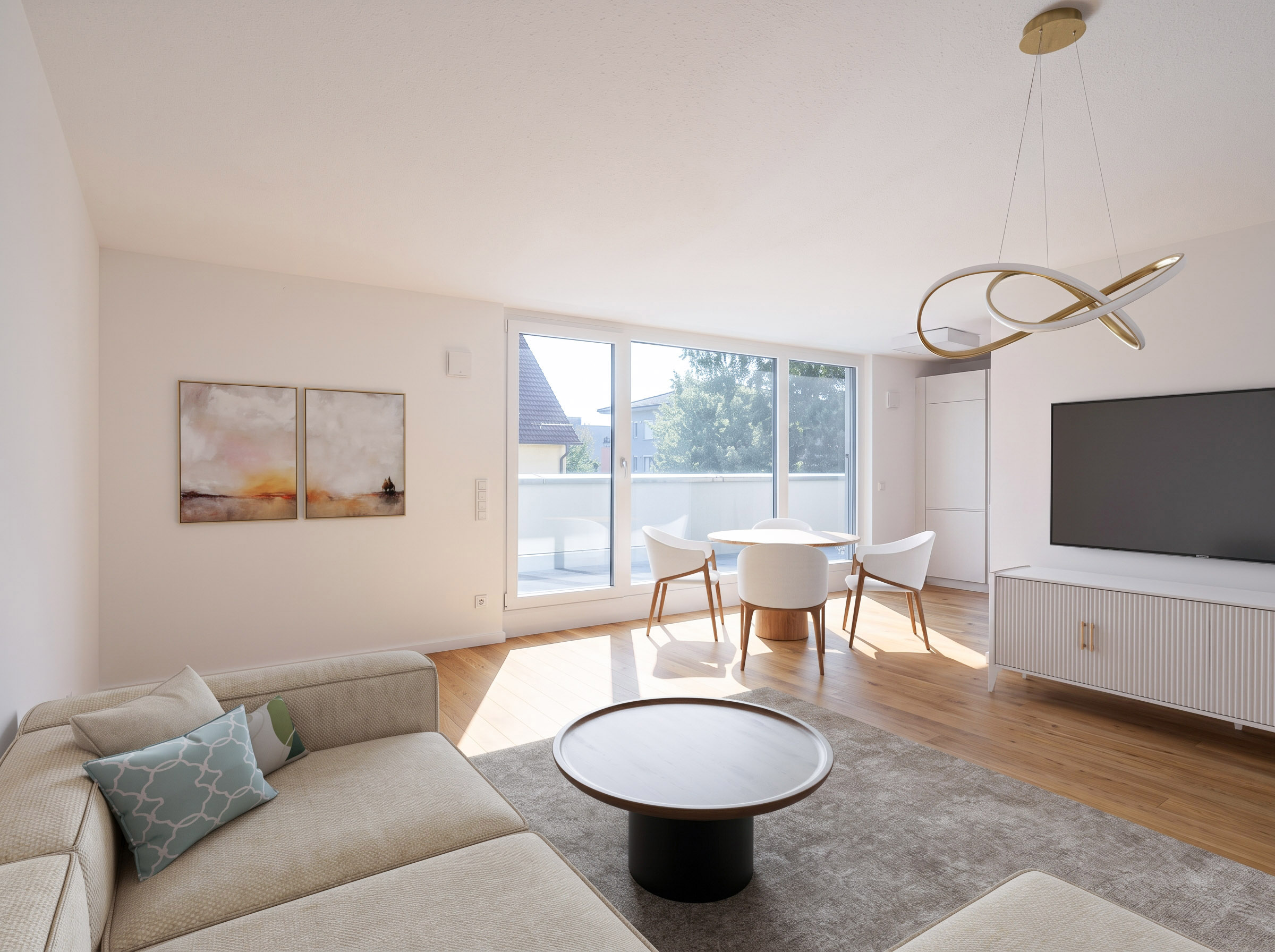 Hochwertige 2-Zimmer-Neubauwohnung mit sonnigem Südbalkon