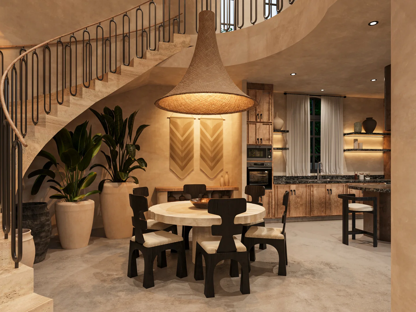 Private Four-Bedroom Architectural Villa Near the Beach 3