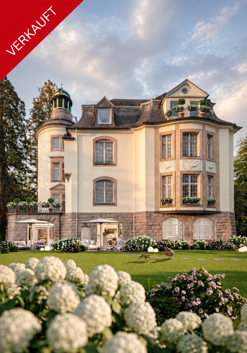 Wohnen im Villengarten der Villa Carlotta