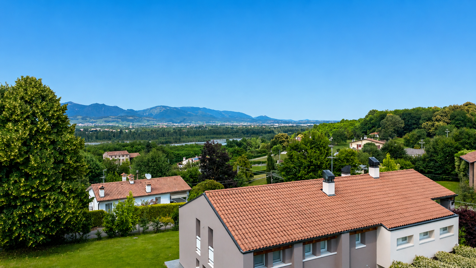 Ein modernes Refugium zwischen Montello, Piave und den Dolomiten