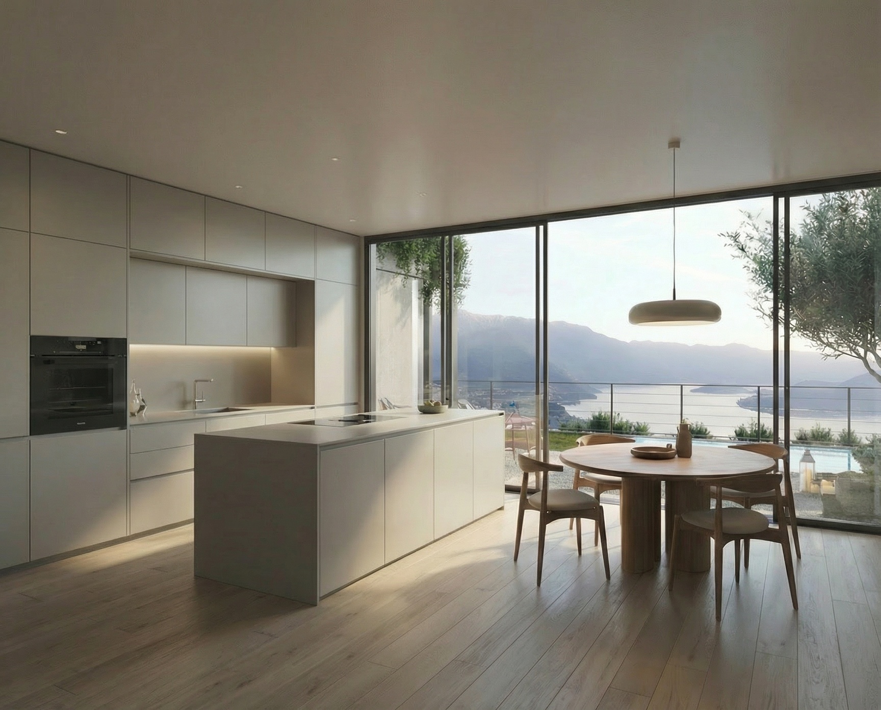 Appartamento di design con bellissima vista lago e giardino privato in Residence con piscina