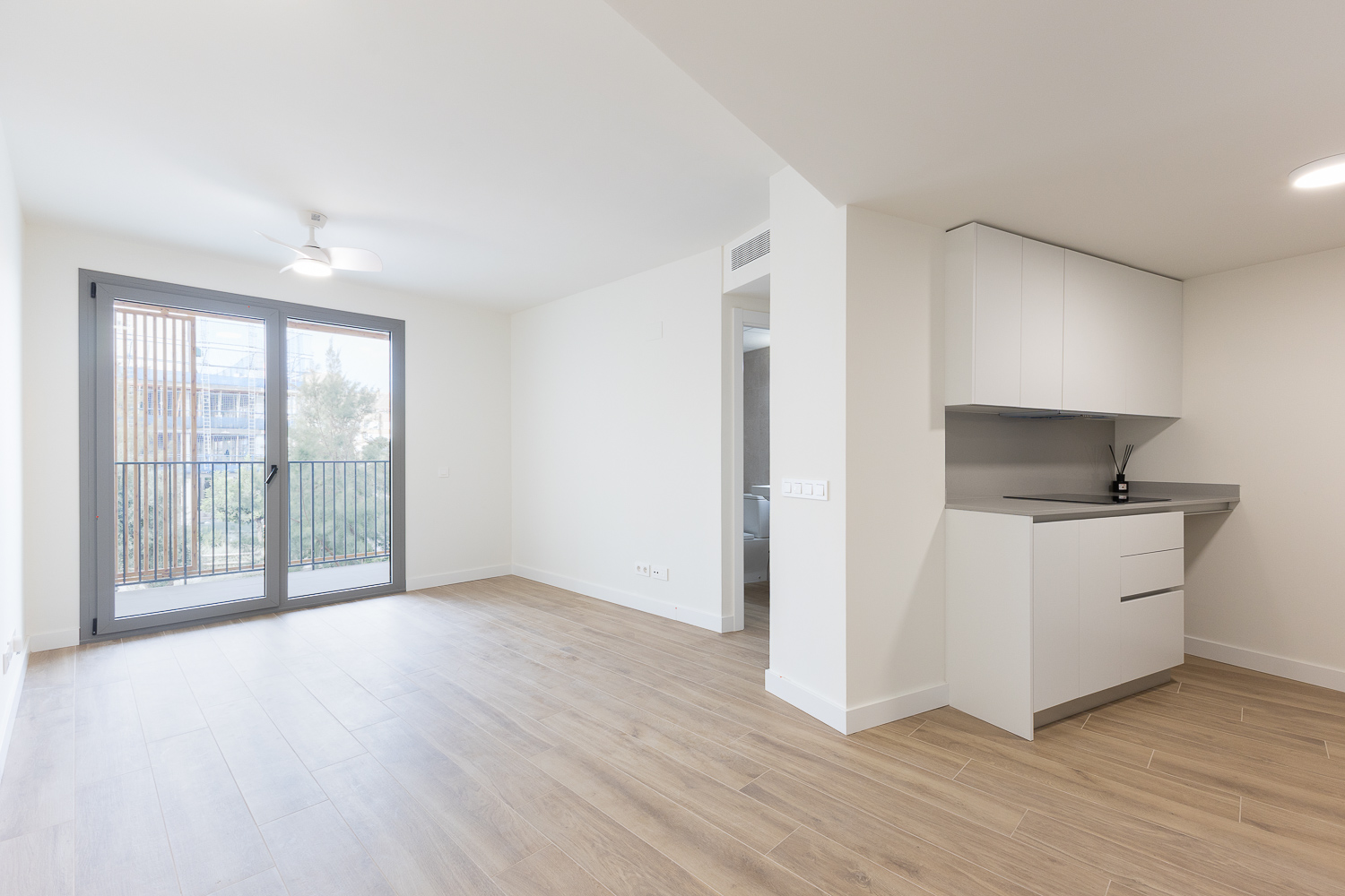 New-build home with parking and storage room