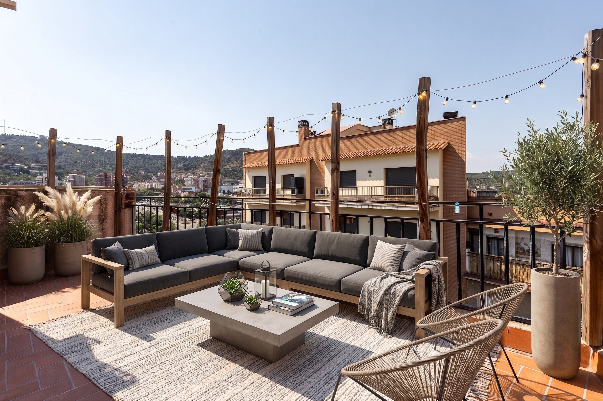 Renovated duplex penthouse with 3 terraces, panoramic views, and all-day light