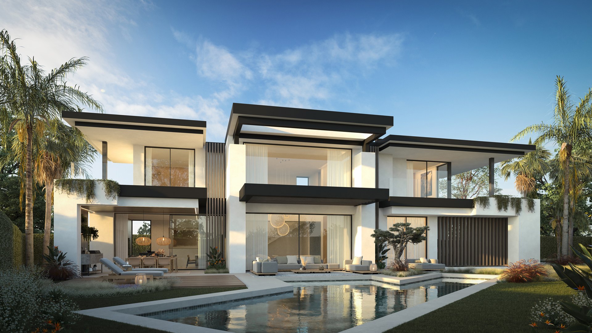 Vida ultraexclusiva en la mejor zona de Marbella con vistas al mar y a la montaña