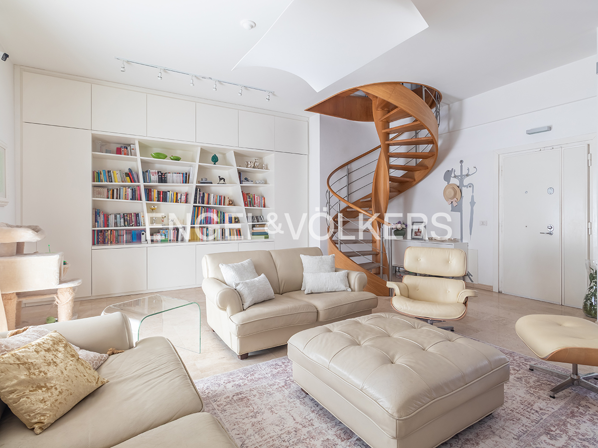 Exclusive penthouse and duplex penthouse, with panoramic terraces, on Via Lubriano