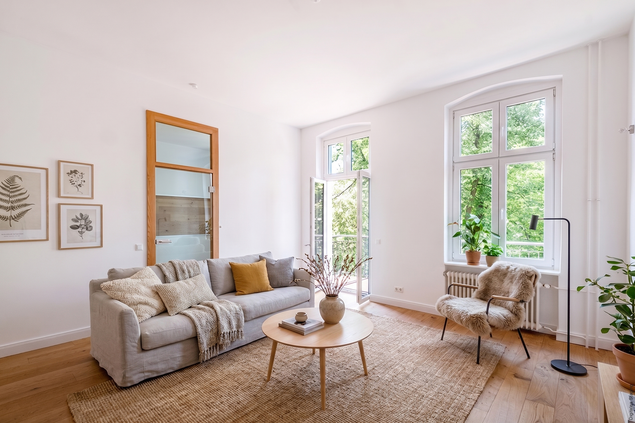 Stilvolles City-Apartment im Stephankiez: 2 Zimmer, Balkon & smartes Home-Office