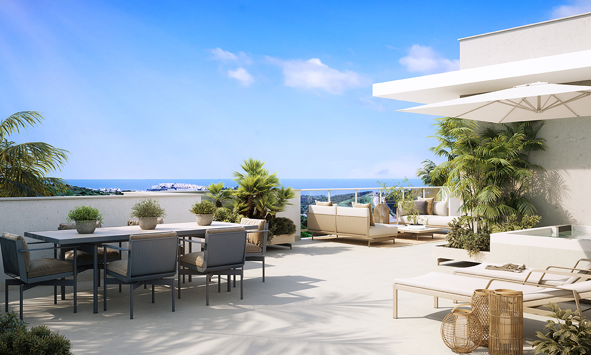Contemporary 3-Bedroom Penthouse with Expansive Terrace