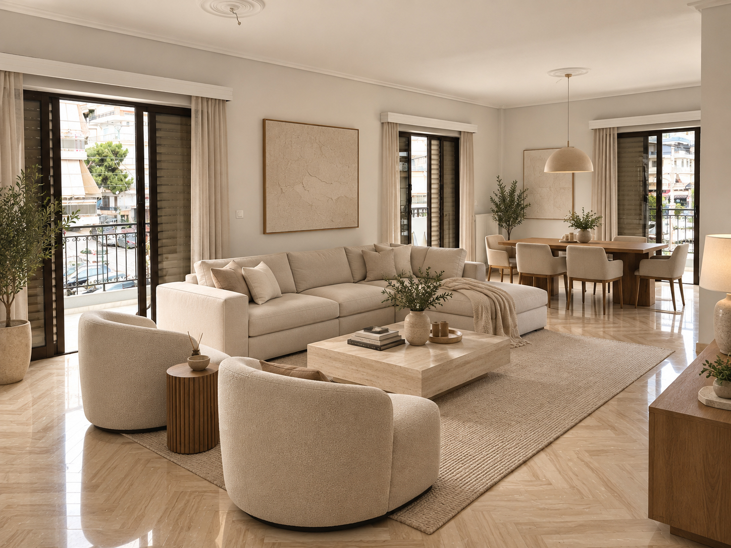 Bright 2-bedroom apartment in a central location [KI-modifiziert]
