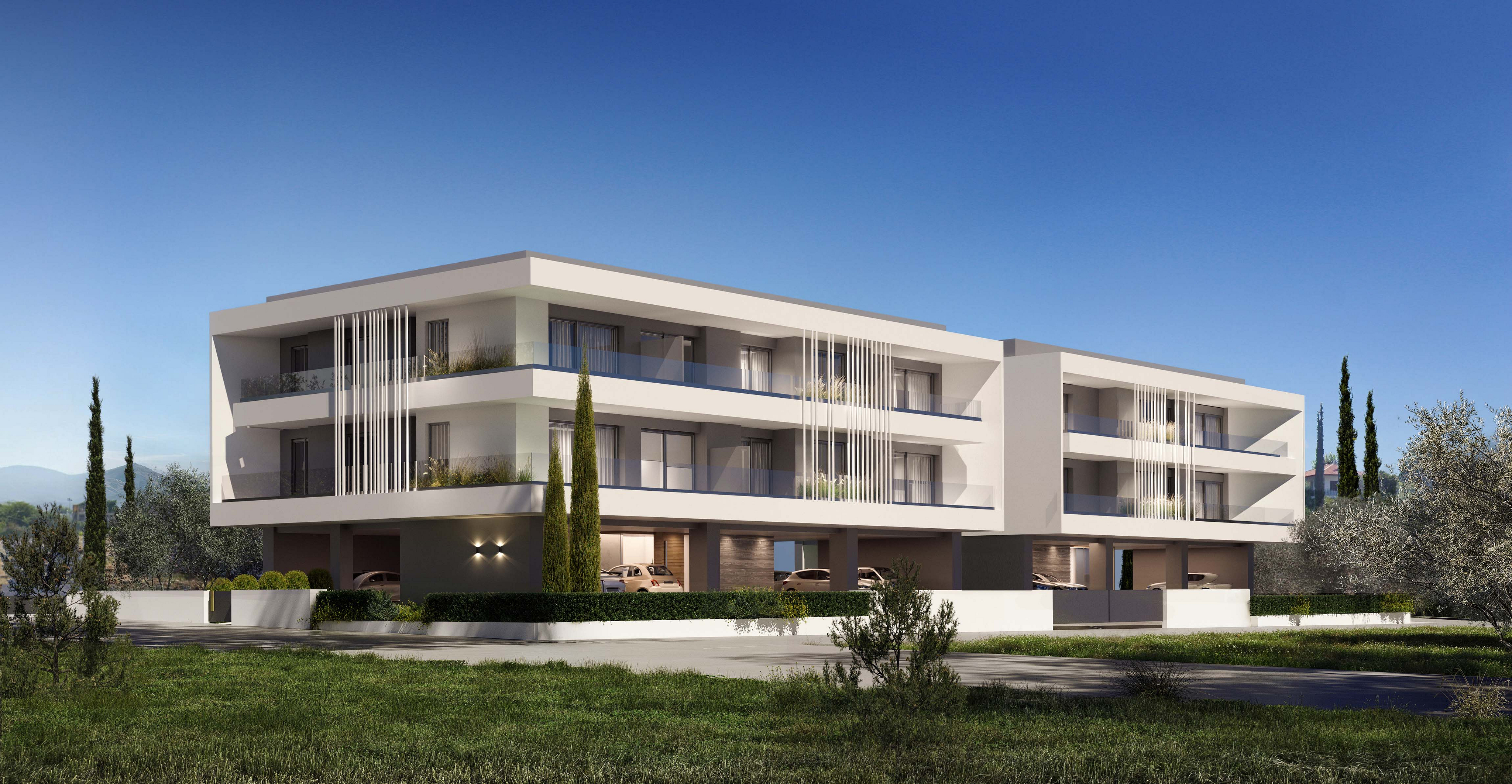 Newly built 2-bedroom apartment next to a green space in Thermi