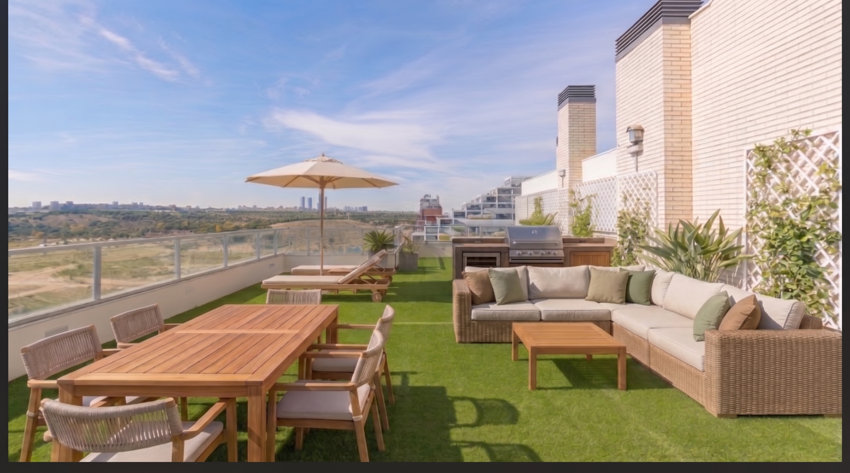 Exclusive penthouse with a large terrace in Valdebebas [AI-modified]
