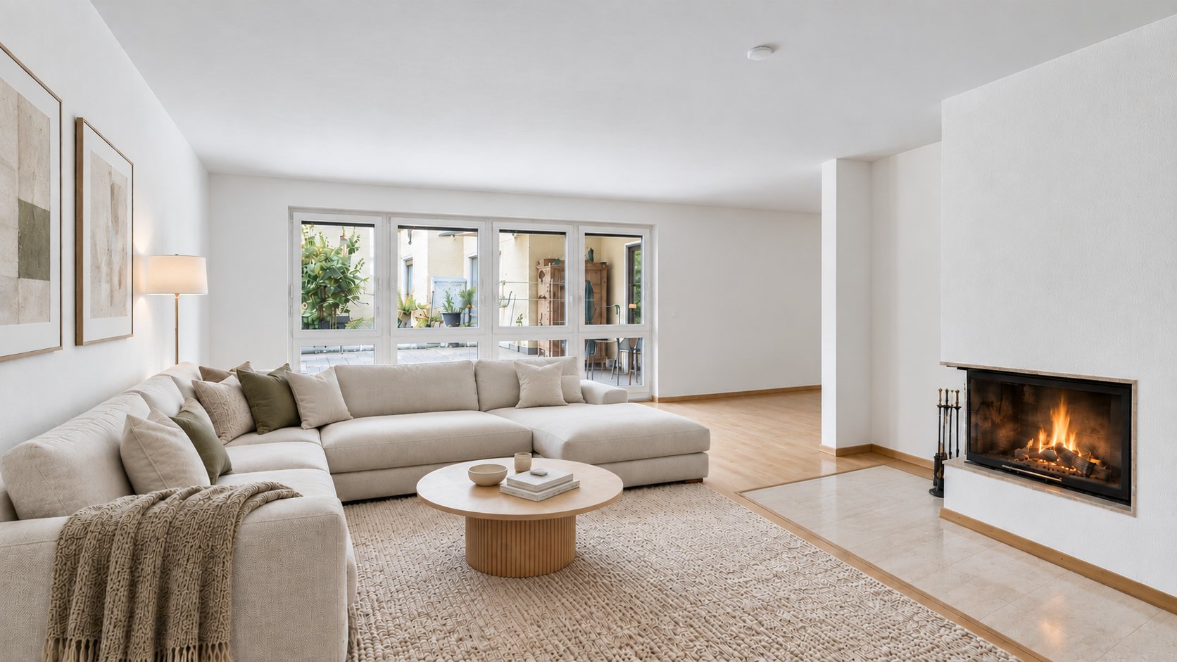 Light, Space & Two Terraces – Stylish Living in Solln [AI-modified]