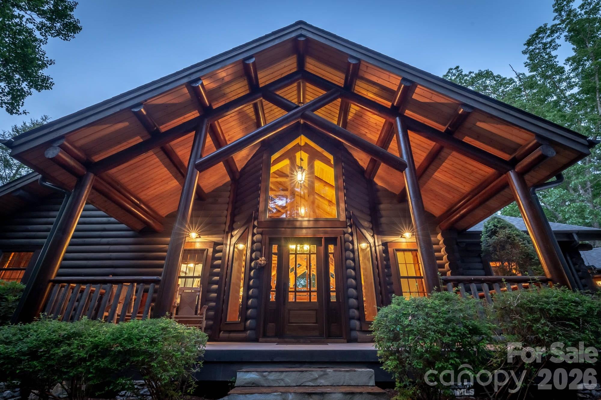 Magnificent Log Home on 5.73 Acres at Lake James
