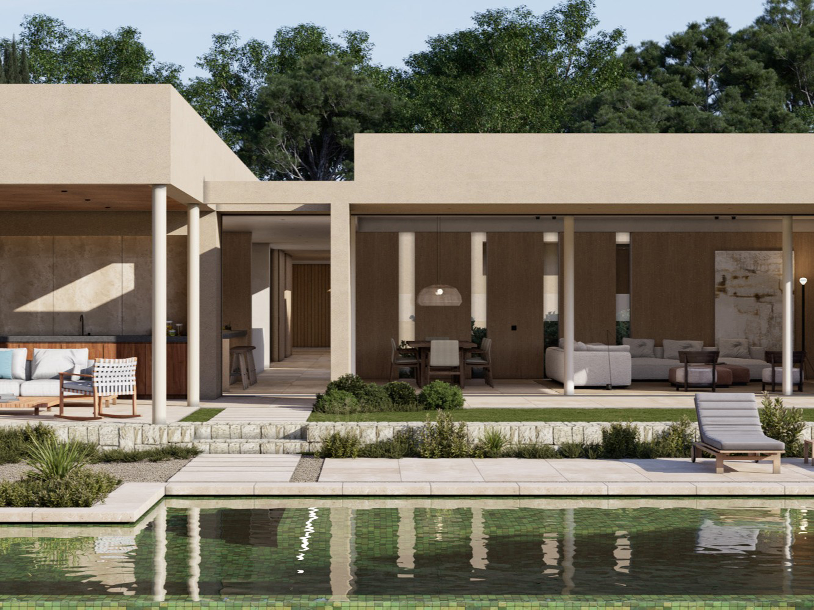Bungalow-style villa now under construction in Son Vida