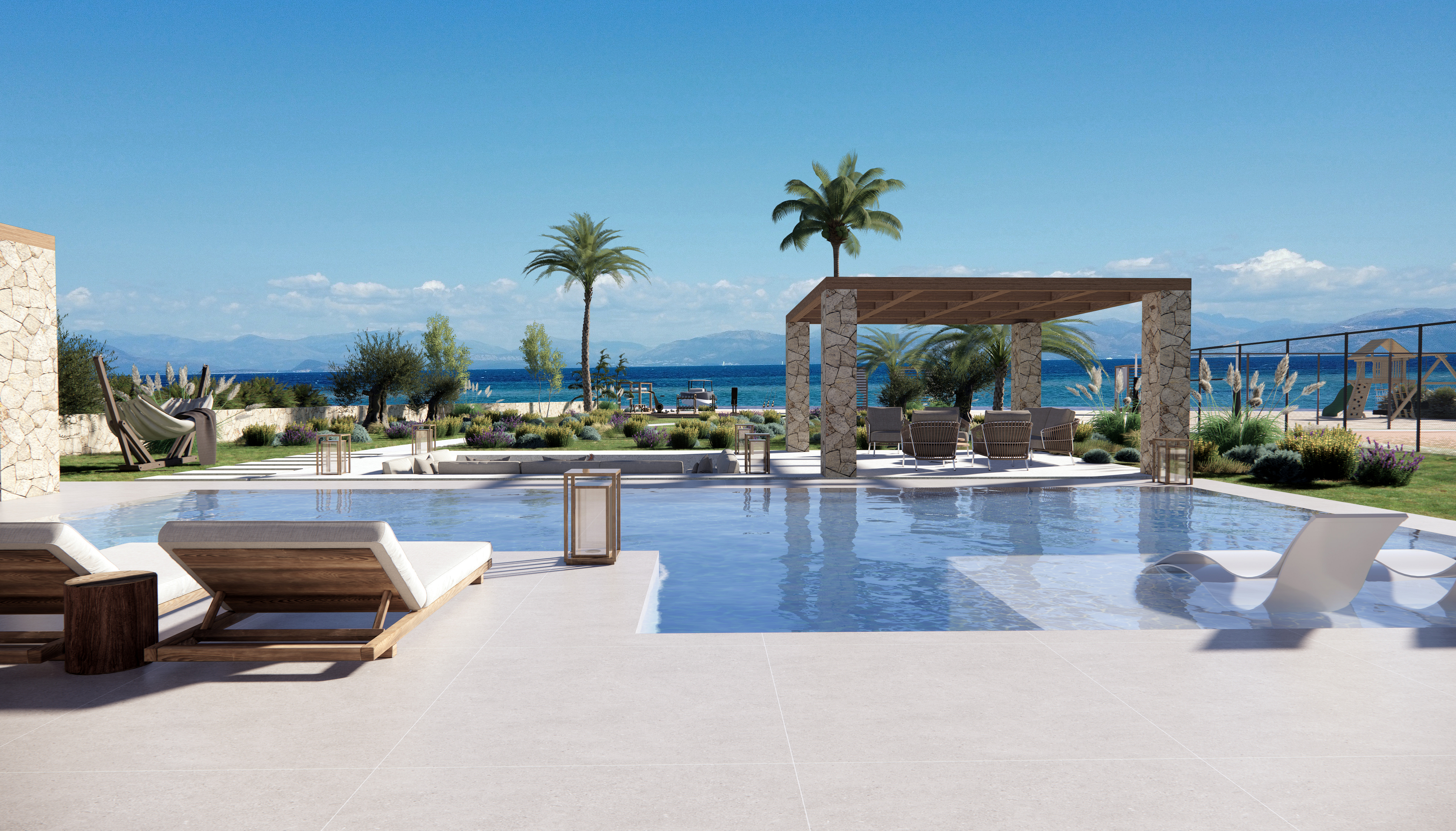 Private beachfront wellness estate in the heart of the Ionian Sea