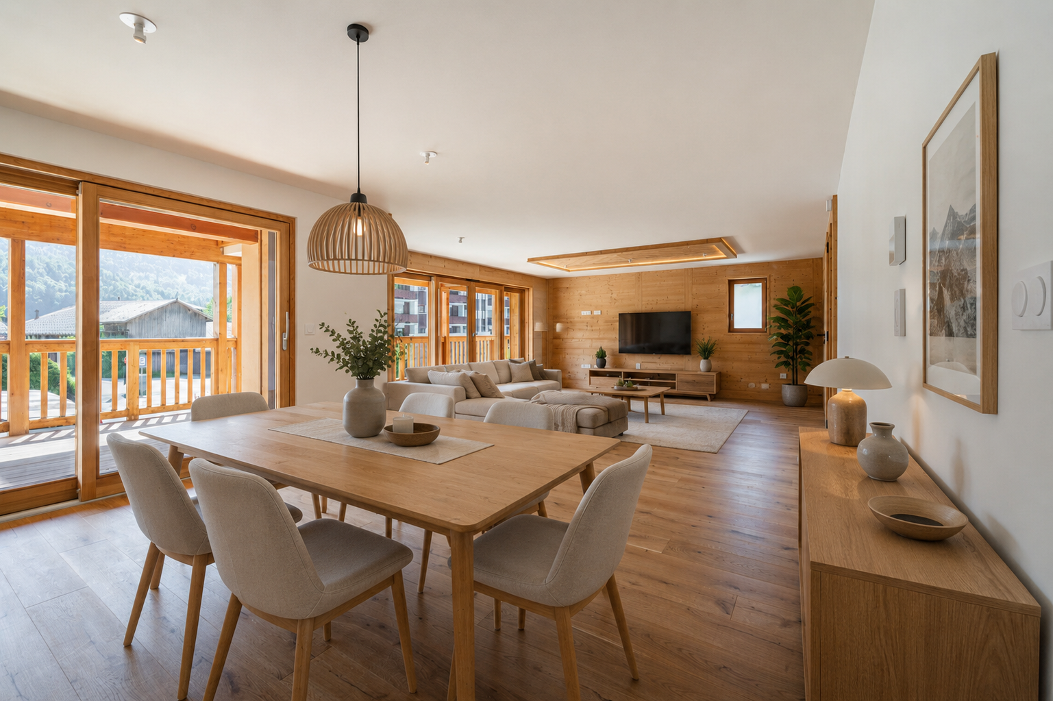Magnificent new apartment with high-end amenities, in the heart of Samoëns