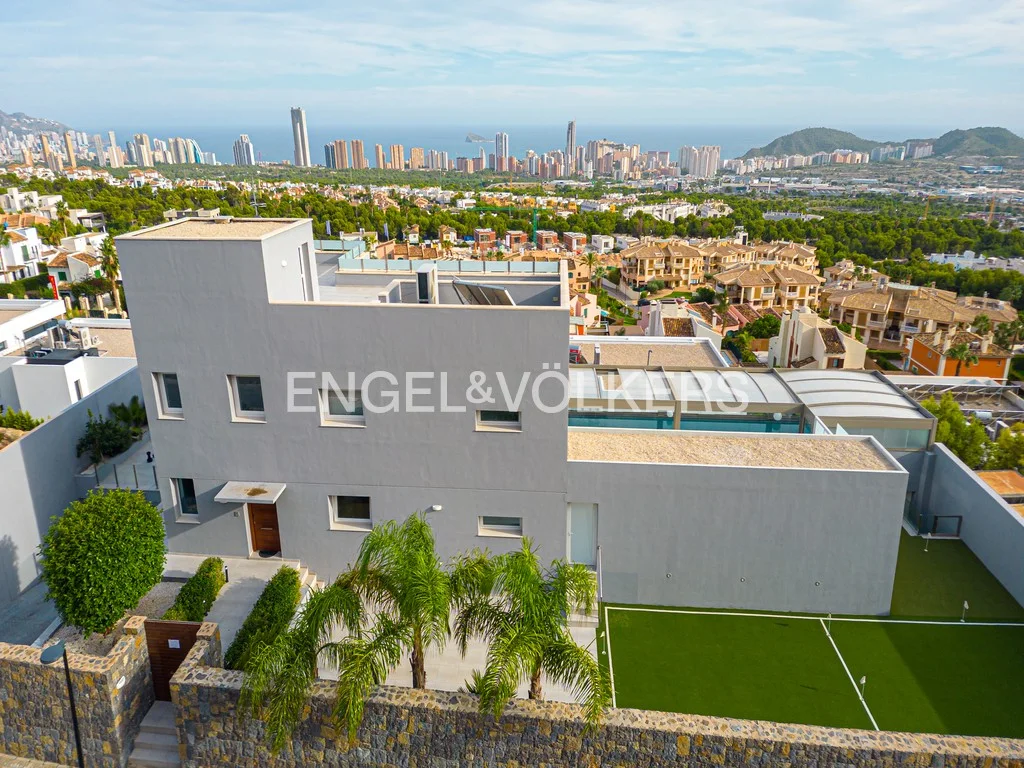 Luxury modern villa with fantastic views