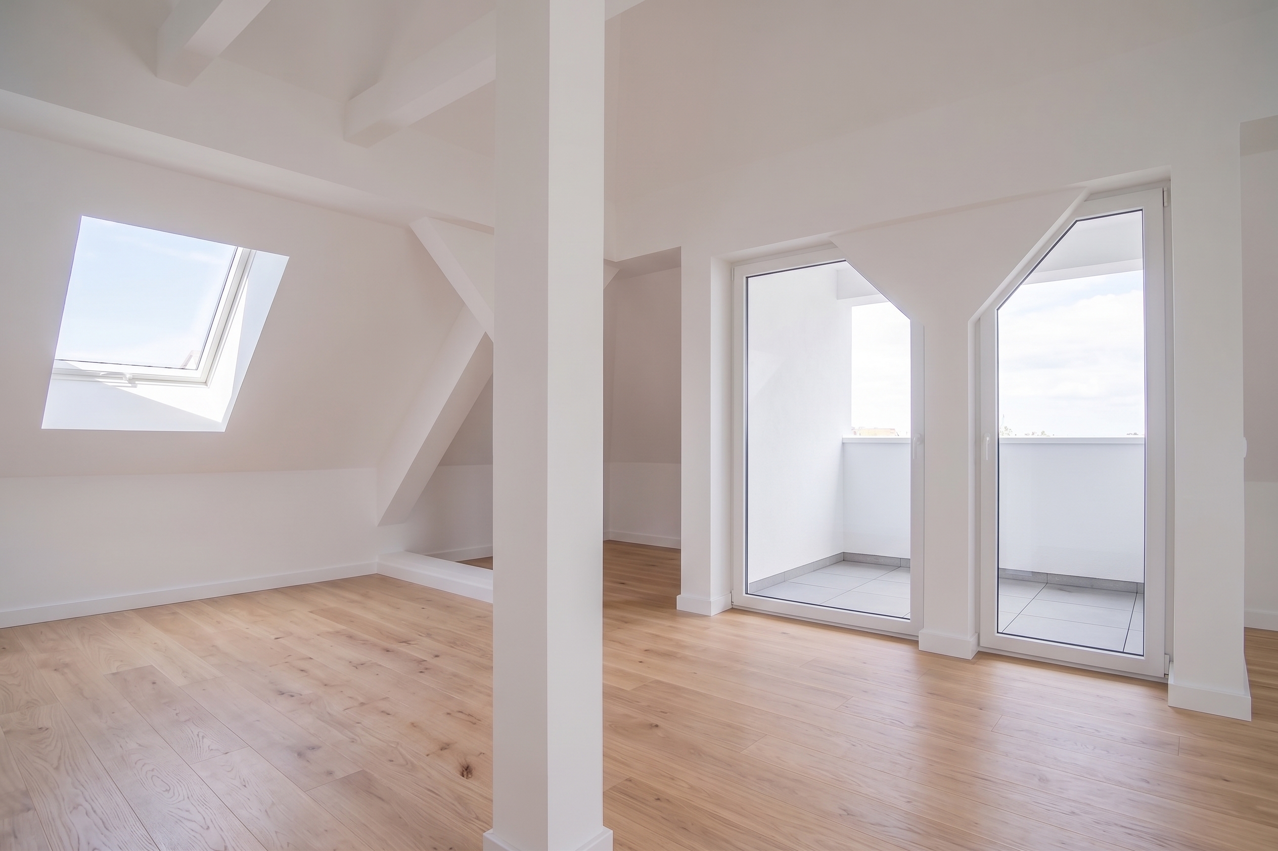 Energetisch hochwertig sanierte 3-Zimmer-Dachwohnung in Stadtparknähe [AI-modified]