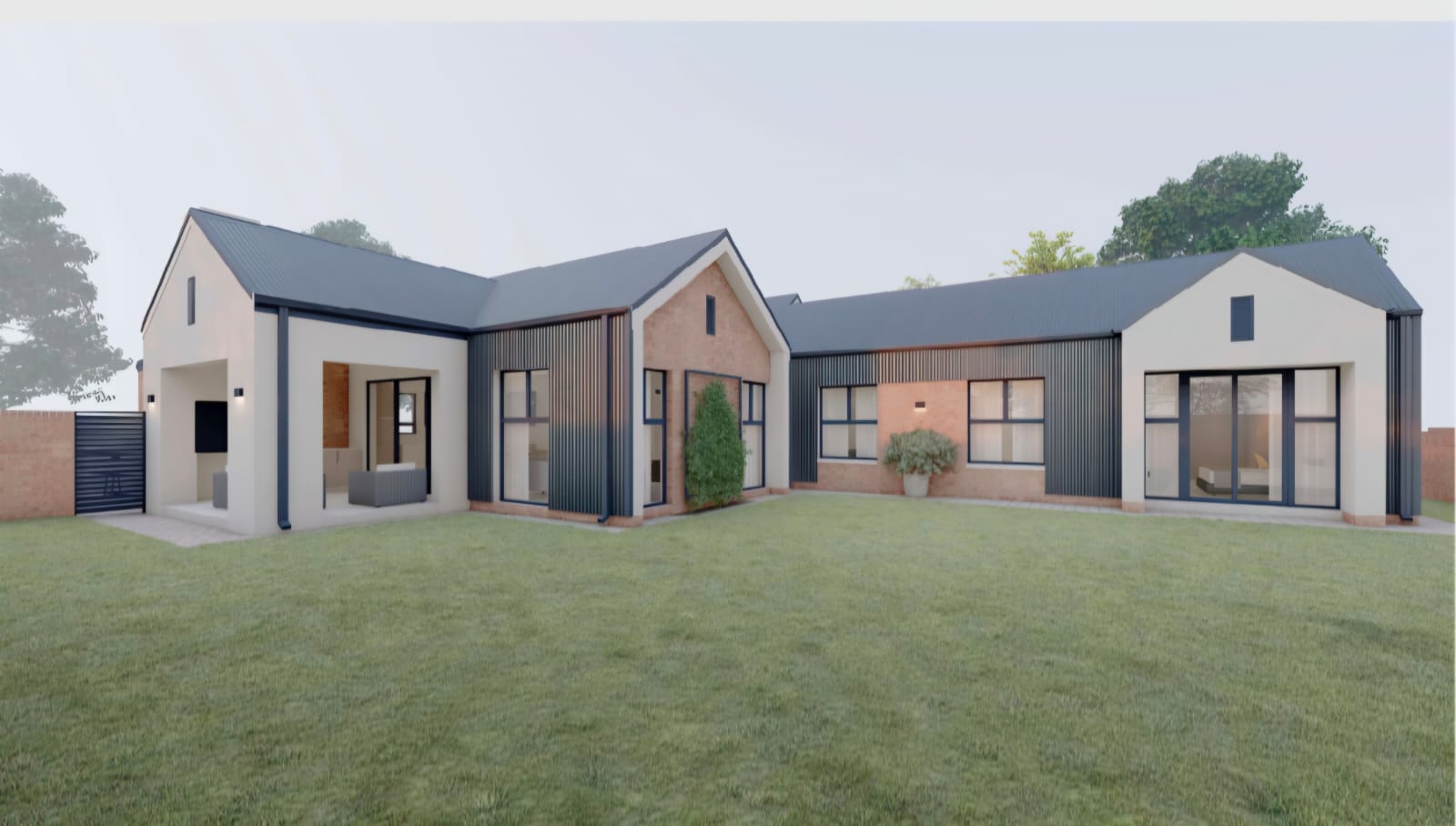 Modern House In Complex