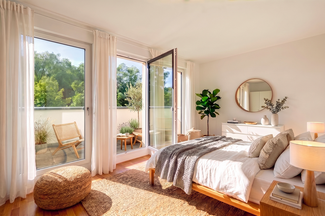 Lakefront penthouse with a large roof terrace – secluded, panoramic views, a rarity in Berlin [AI-modified]