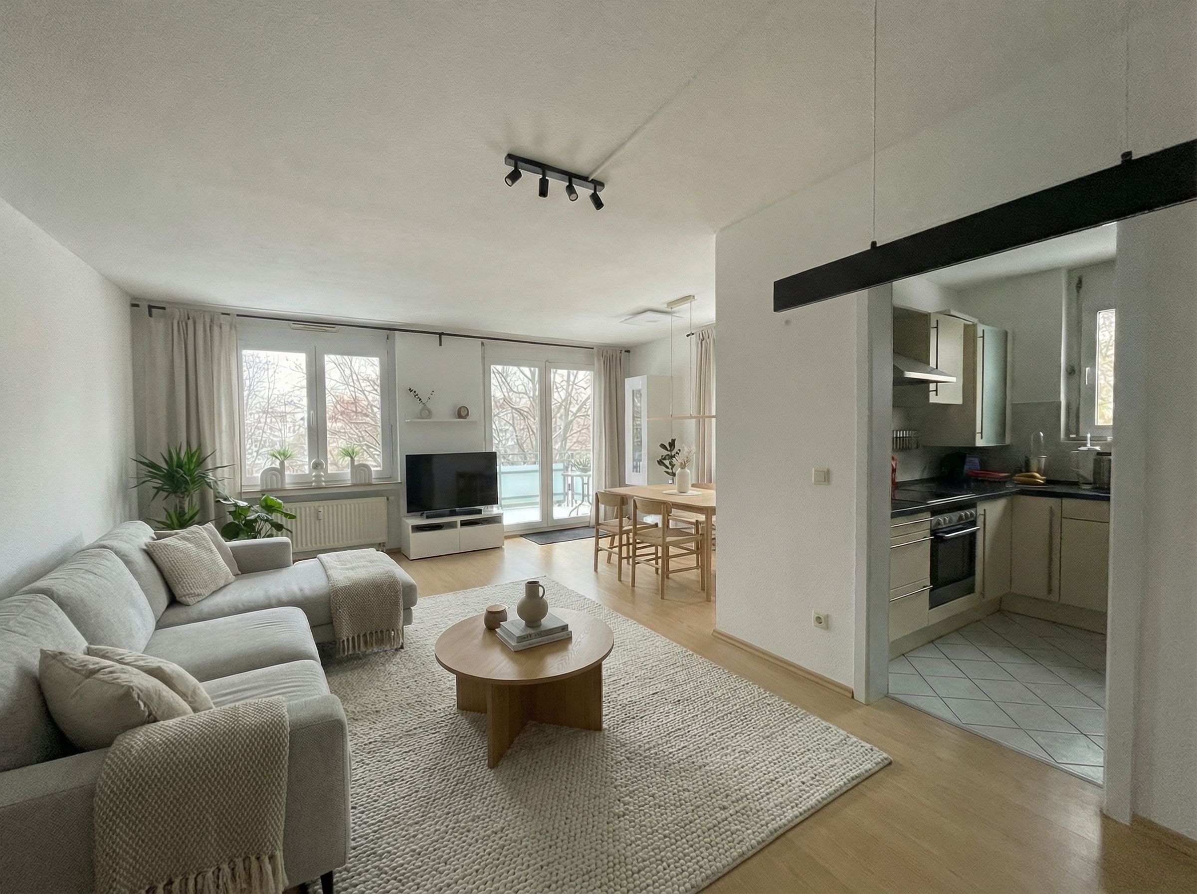 3-Zimmer-Wohnung mit Parkblick, Balkon und Tiefgaragenstellplatz!