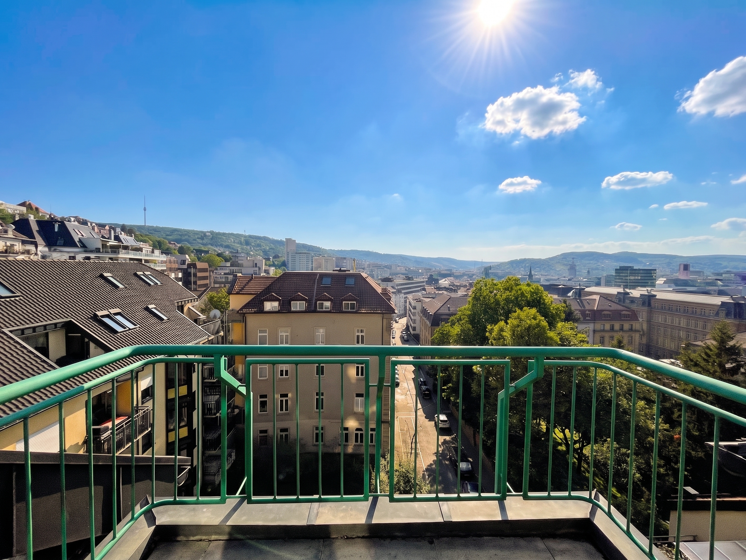 Helle 3-Zimmer-Wohnung mit Dachterrasse