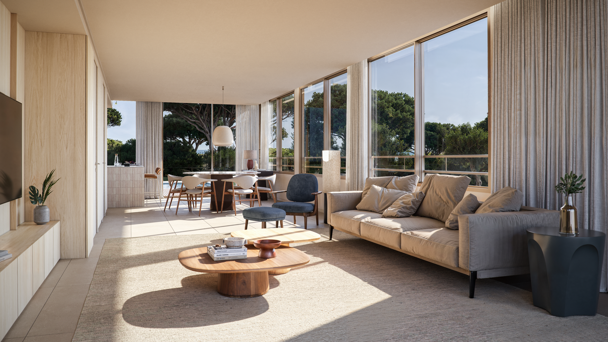 Luxury 3-Bedroom Duplex with Sea View | Ancão Beach