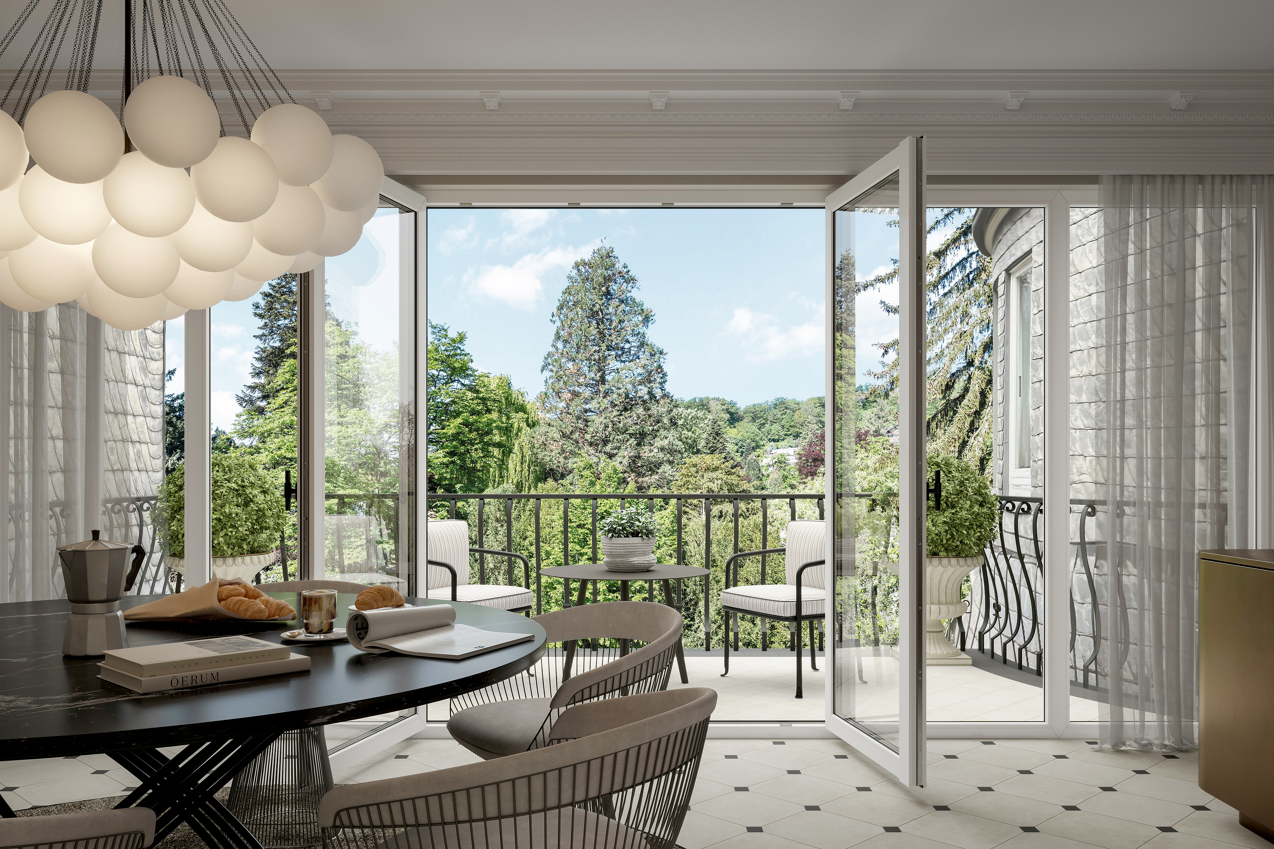 ​Pariser Mansarde in der Villa Carlotta