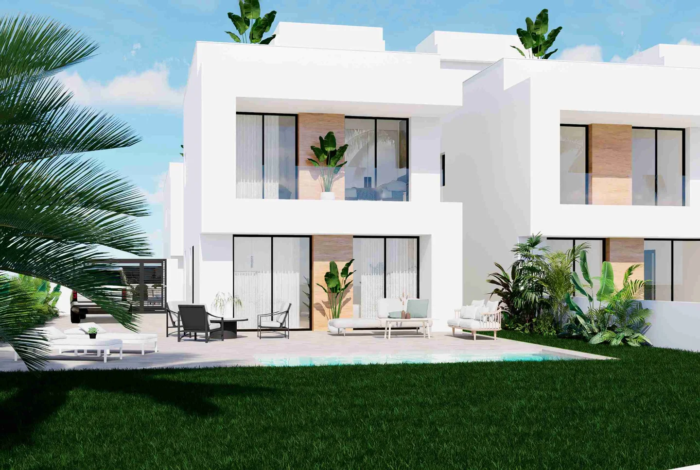 New construction villa with pool in La Zenia