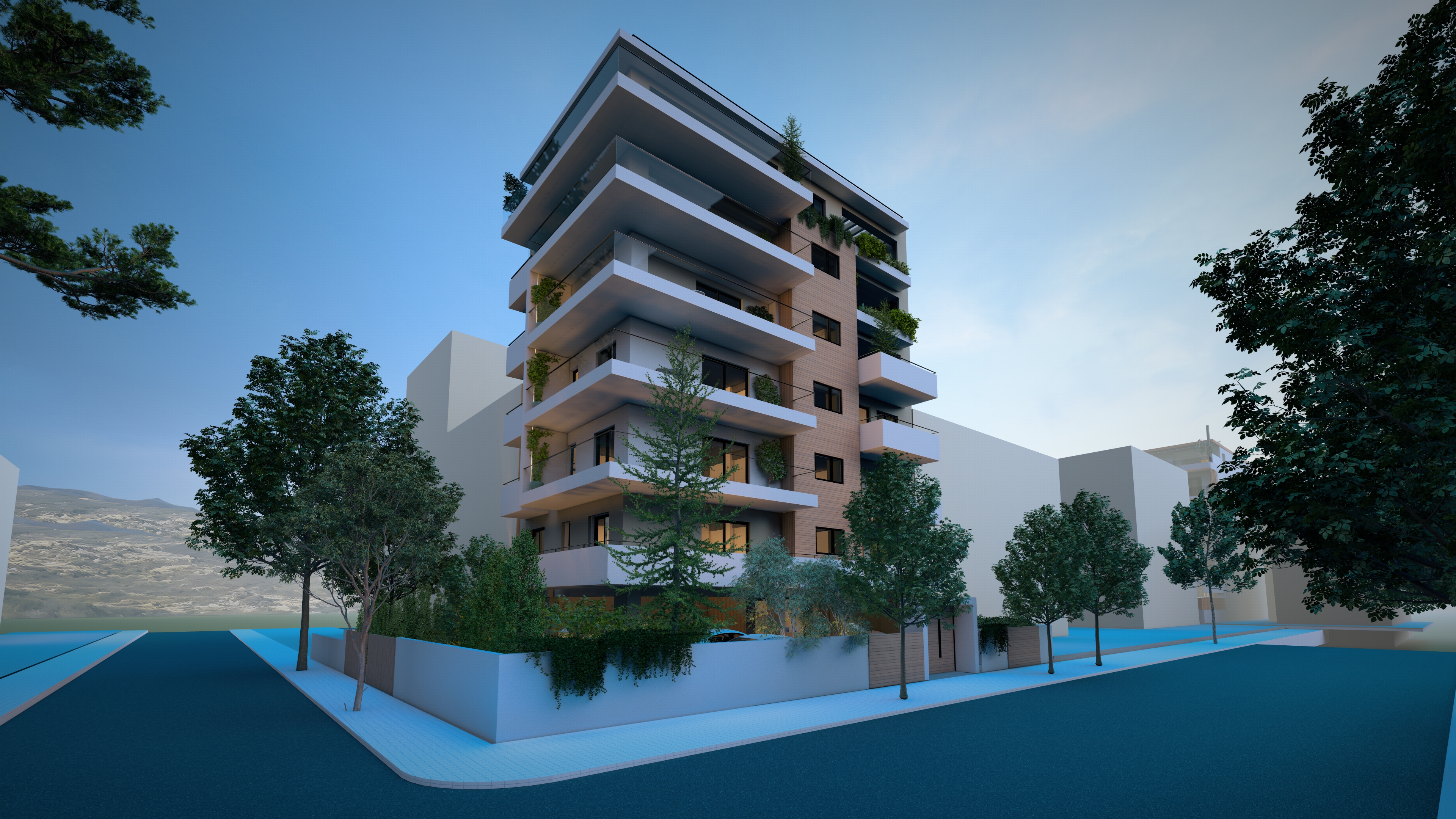 Corner 6th floor apartment with exclusive terrace use close to Niarchos Park