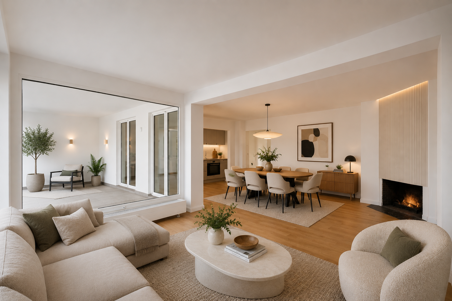 Luxurious penthouse with a view of the Angel of Peace