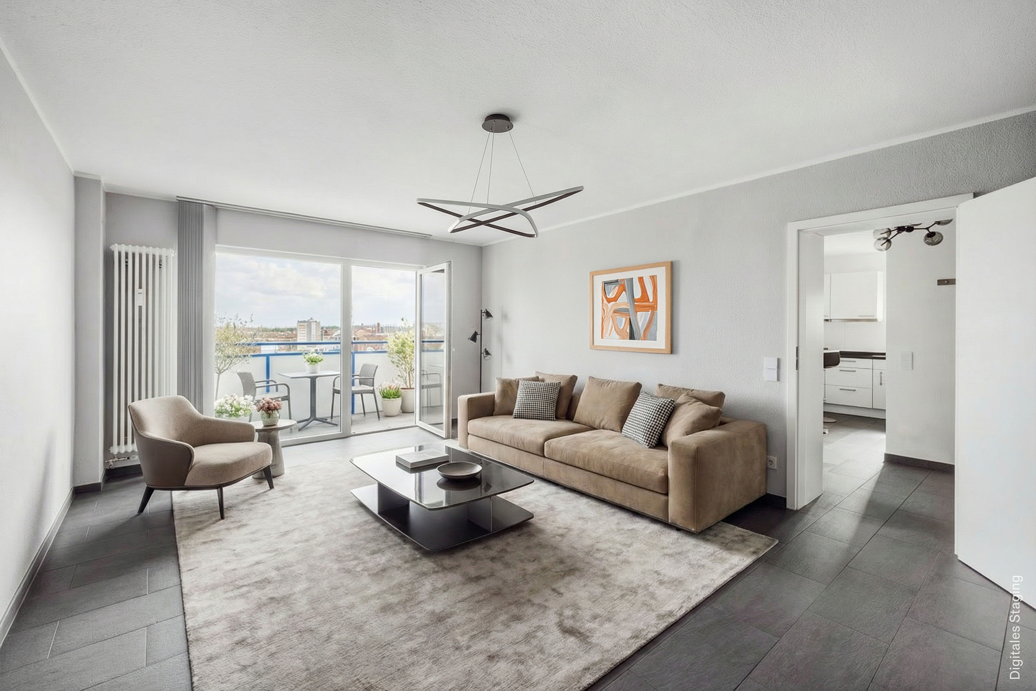 Modern 2-room apartment with spectacular panoramic views over Berlin