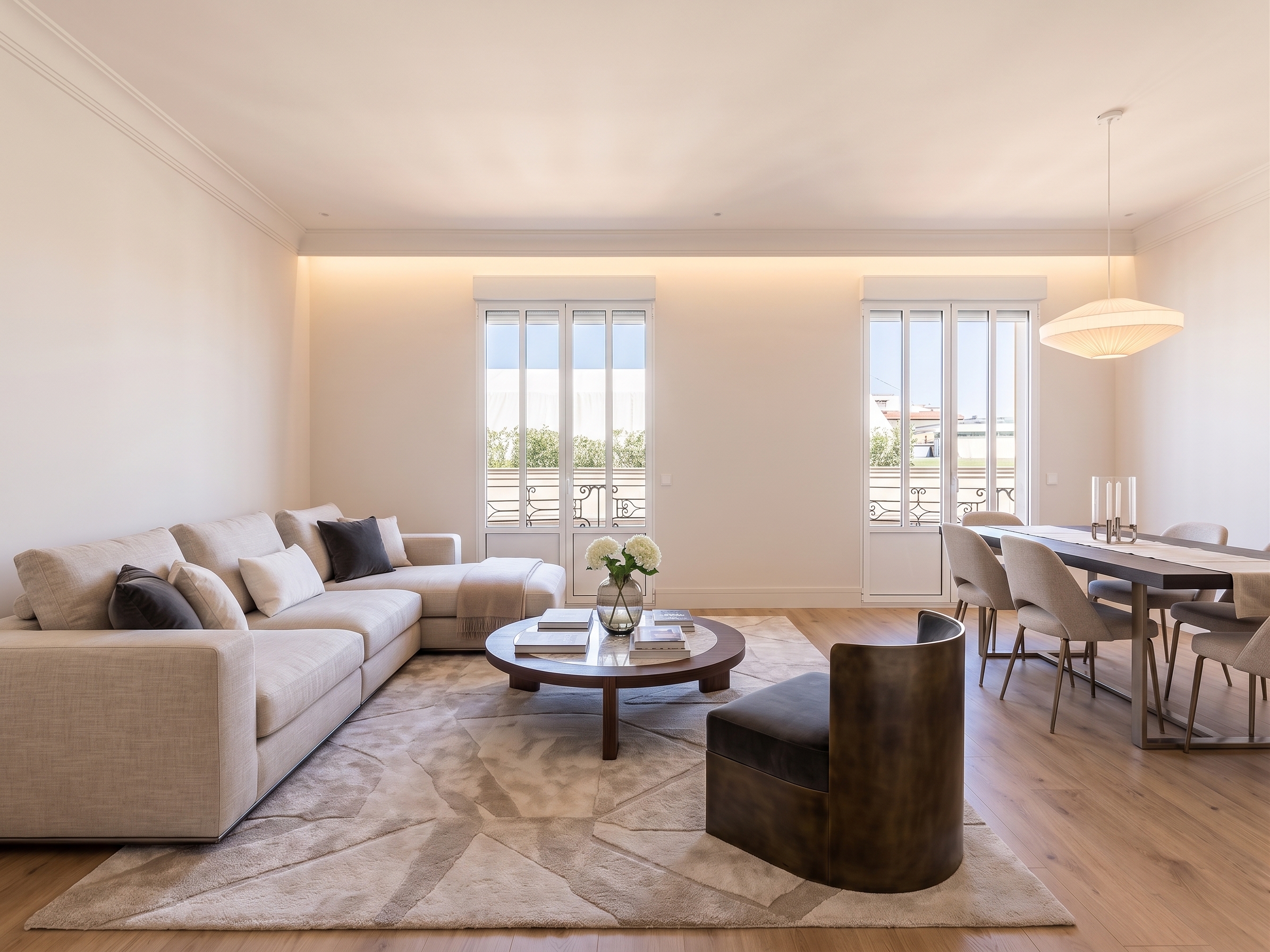 Brand-new apartment with terrace and 3 bedrooms, each with an en-suite bathroom, in the Marquis of Salamanca area. [Editat amb IA]