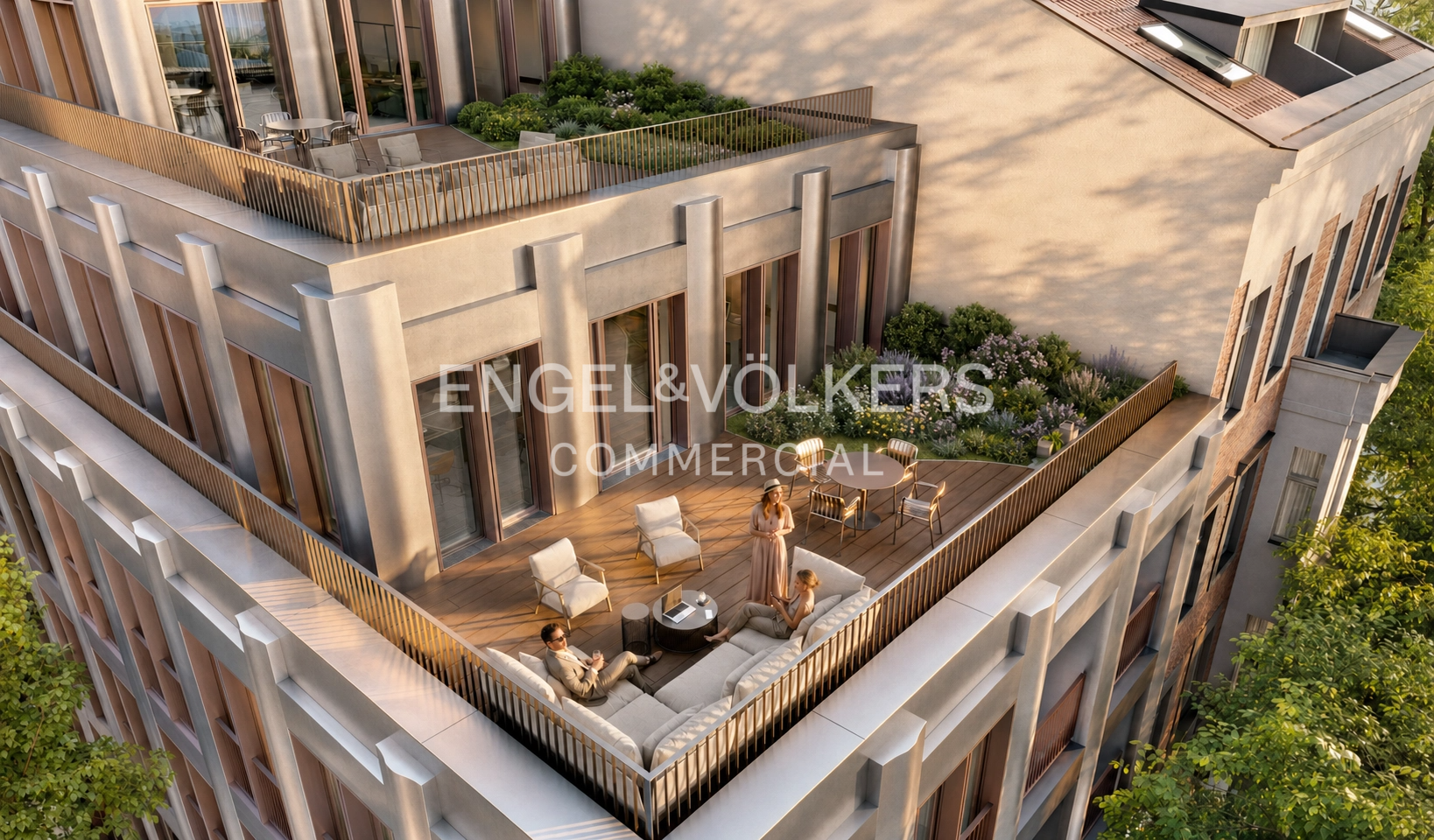 Top: Stilvolles Büro mit eigener Terrasse im Zentrum