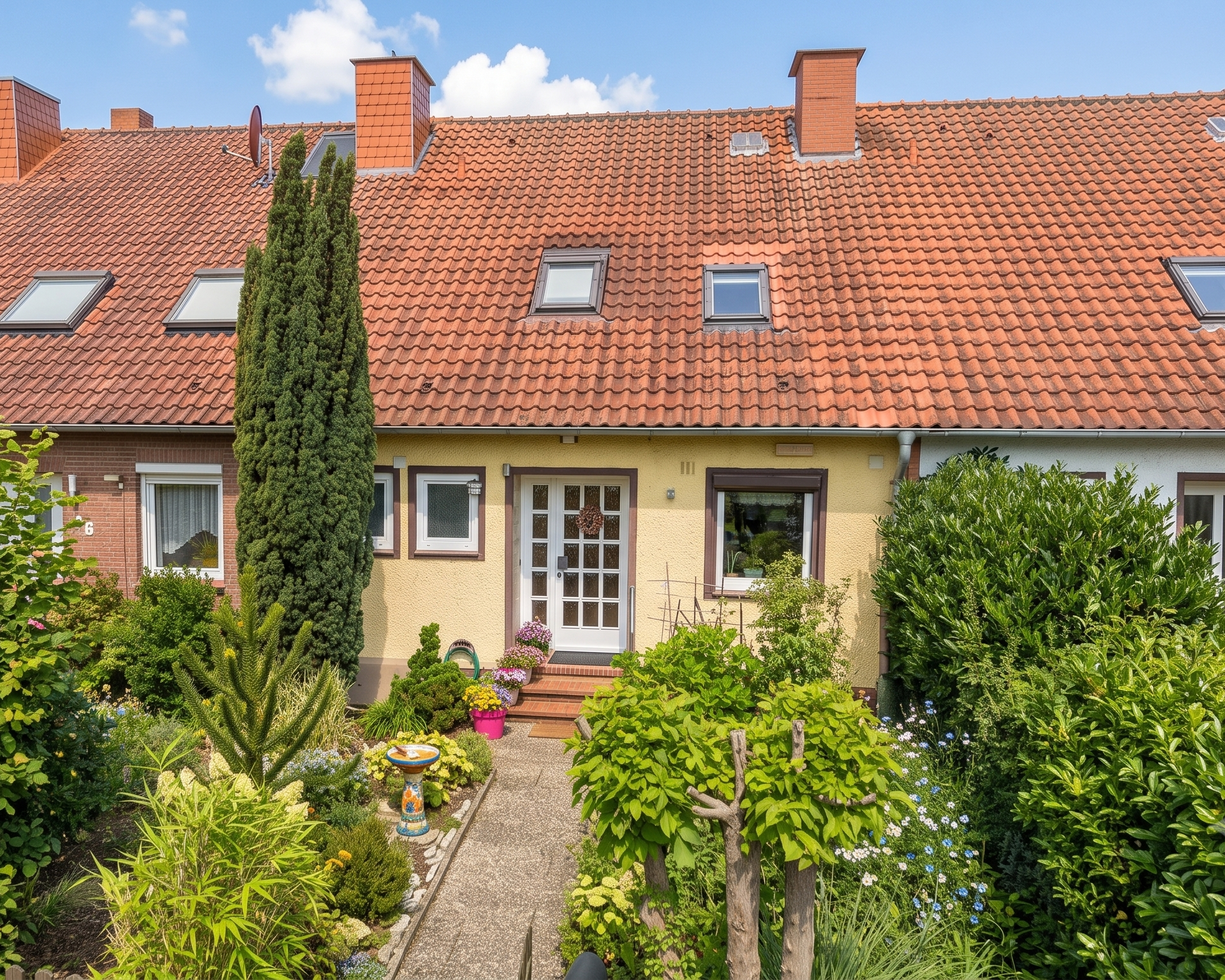 Attraktives Reihenmittelhaus in beliebter Wohnlage mit 3 Bädern und großem Garten [AI-modified]