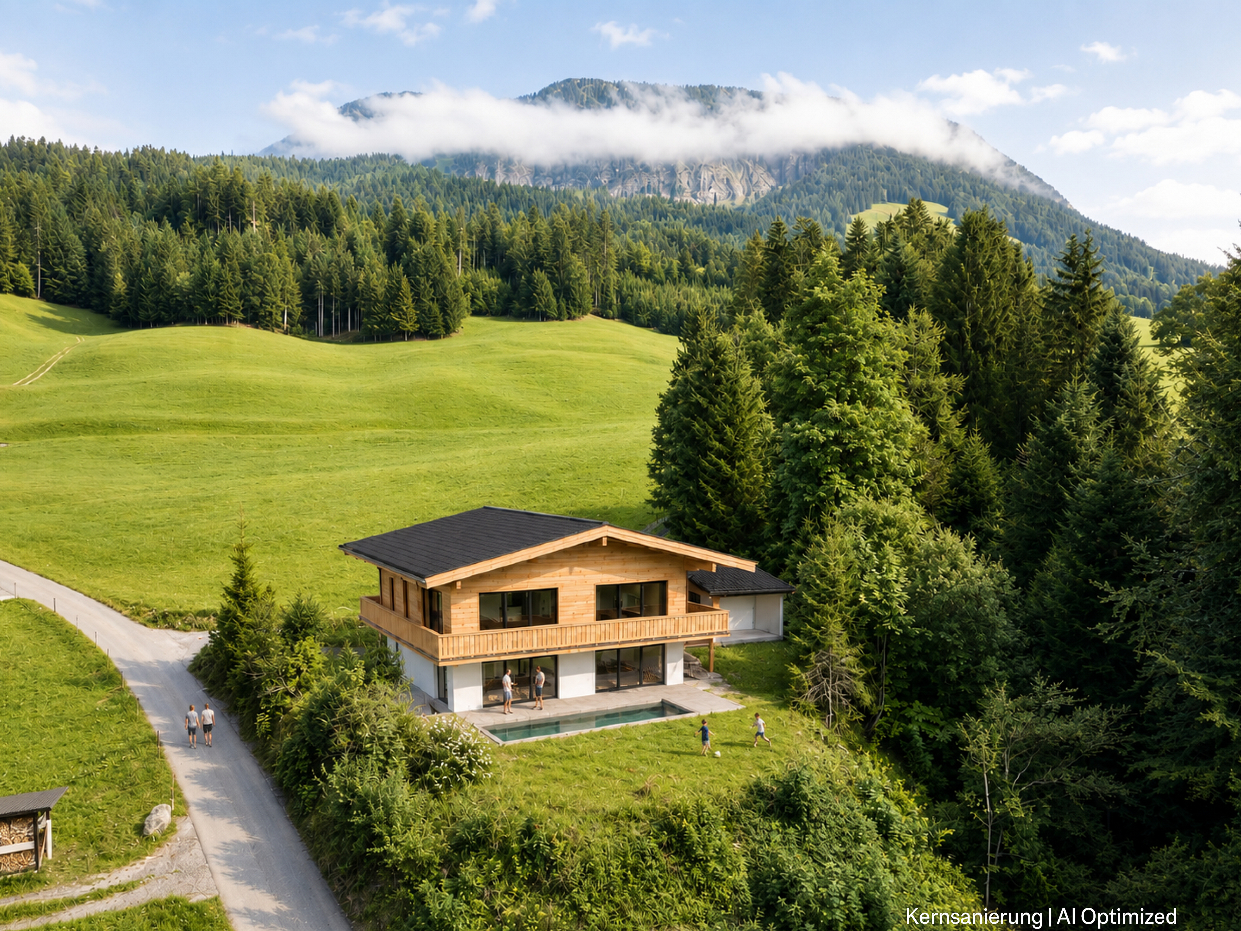 Holiday residence in a quiet location with a view of the Alps