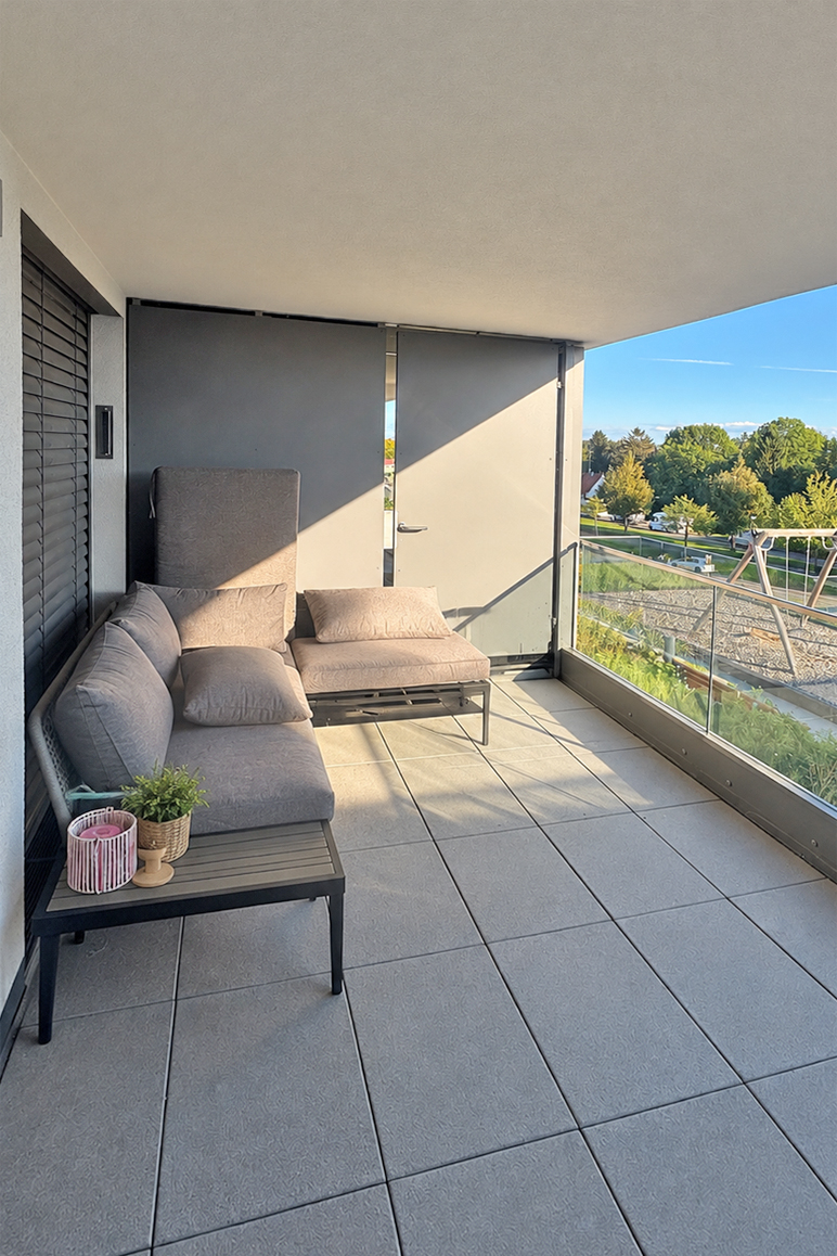 Moderne 2-Zimmer-Wohnung mit Balkon, Einbauküche und Tiefgarage
