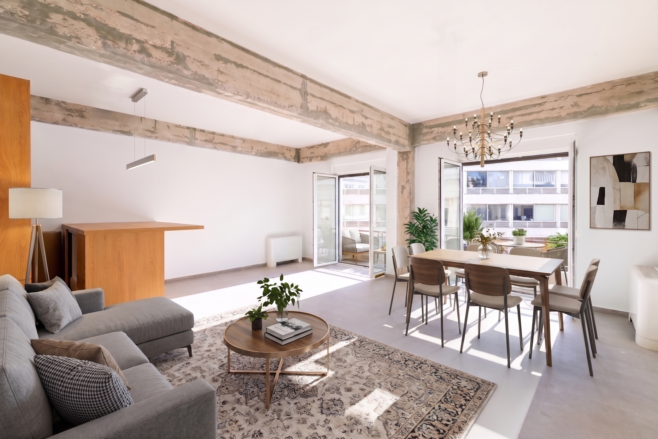 Bright apartment in the heart of Athens in the Commercial Triangle