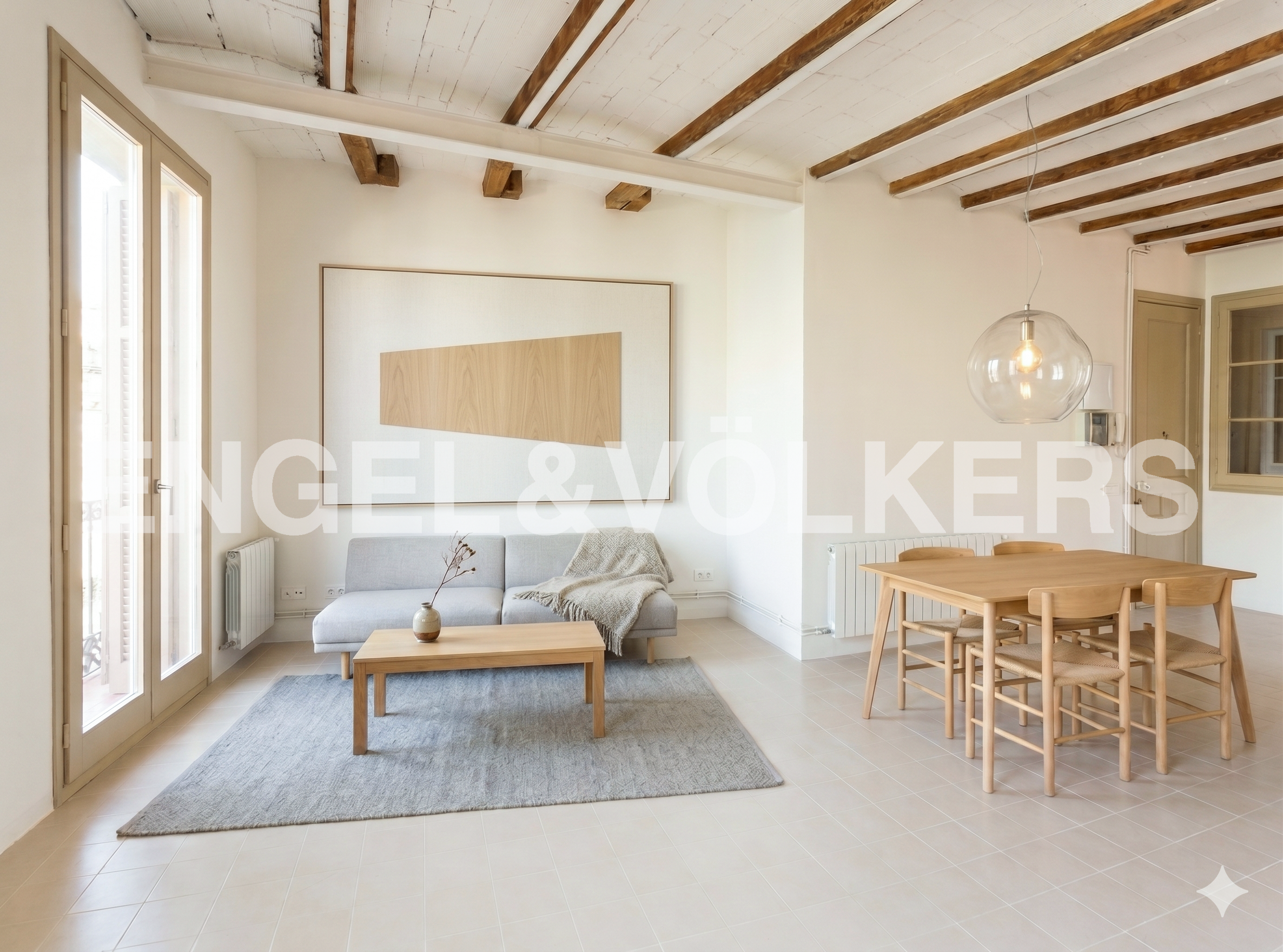Bright 3-bedroom property in Poblenou