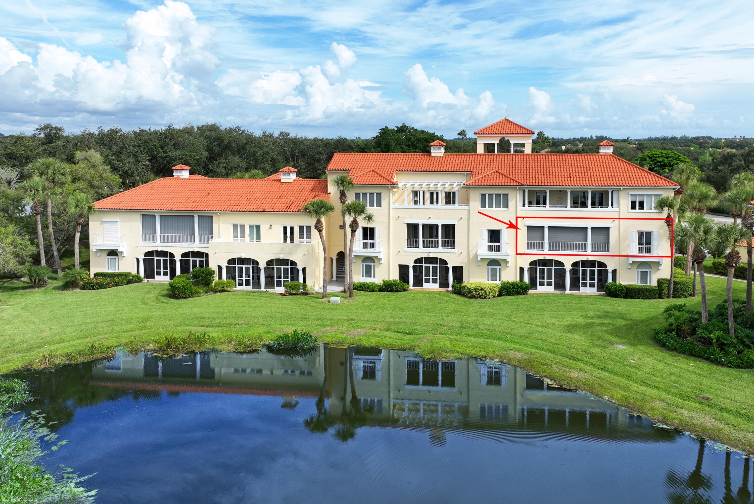 Lakefront Corner Residence with Golf Course Views