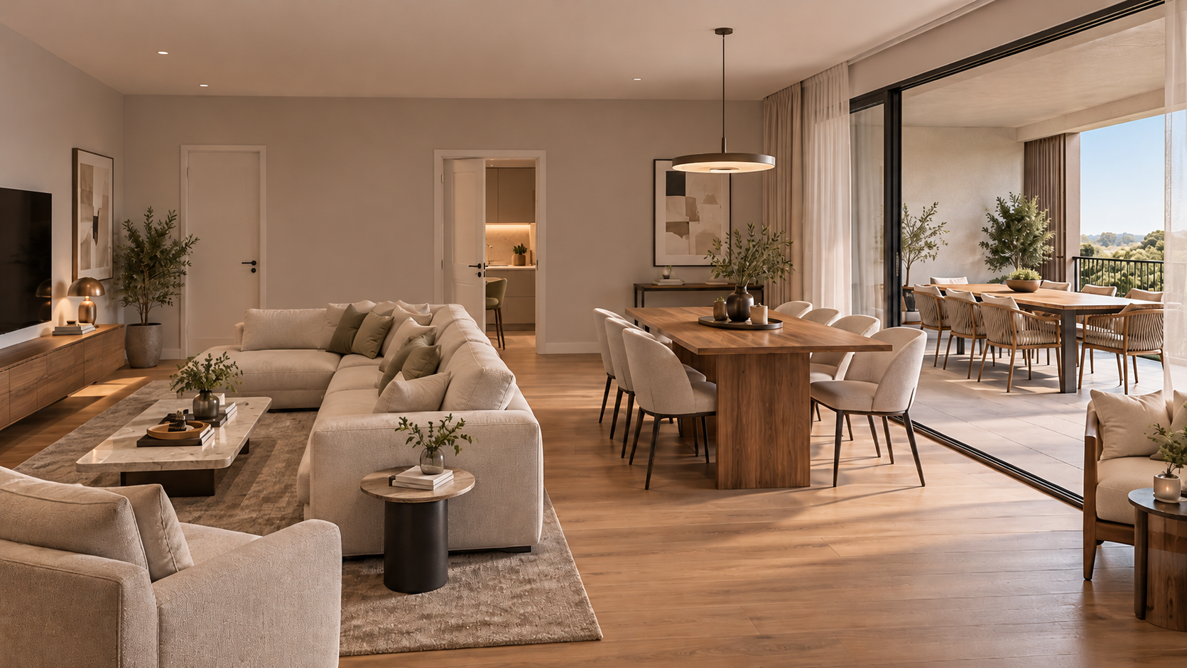 New penthouse with terrace and panoramic views