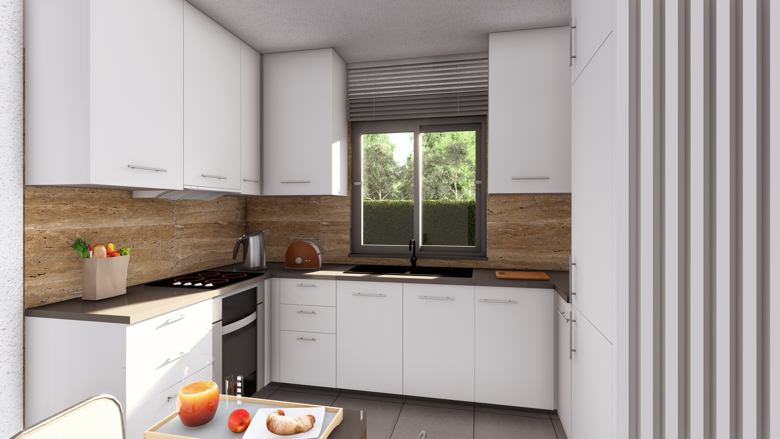 Luxurious 3 bedroom maisonette with garden and swimming pool in Thermi