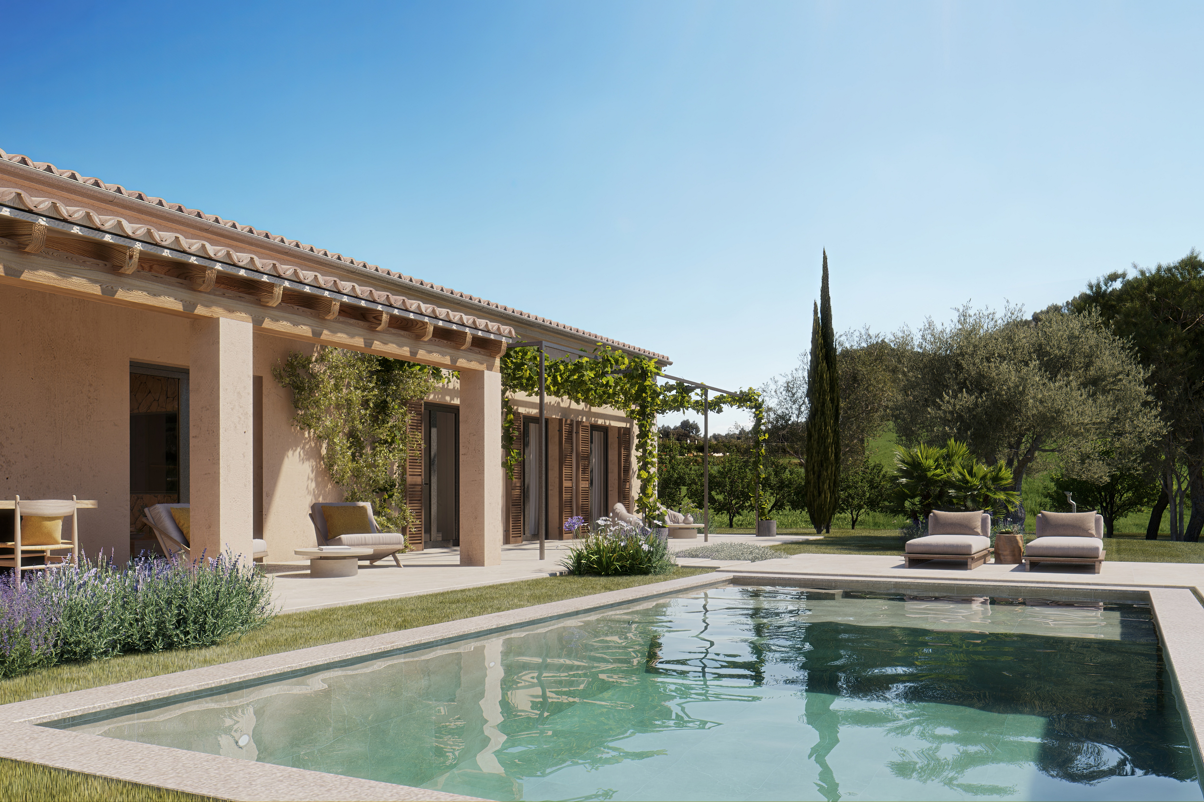 Neubaufinca mit mallorquinischem Charakter in Sant Joan