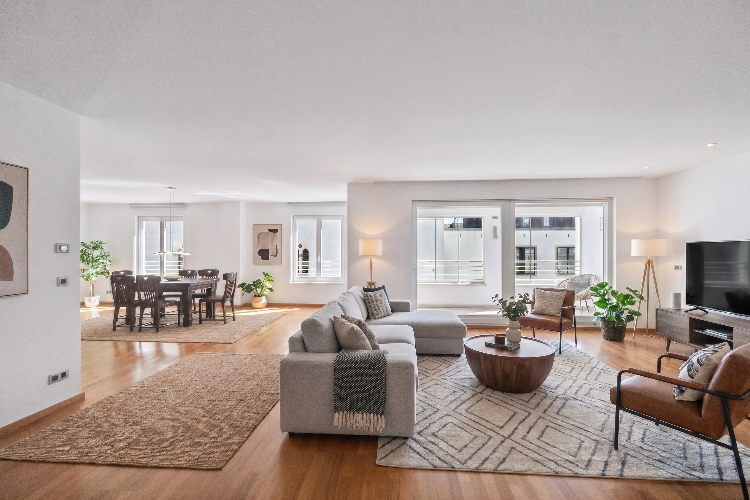 Maxvorstadt: Light-filled multi-level residence with three balconies in a prime location