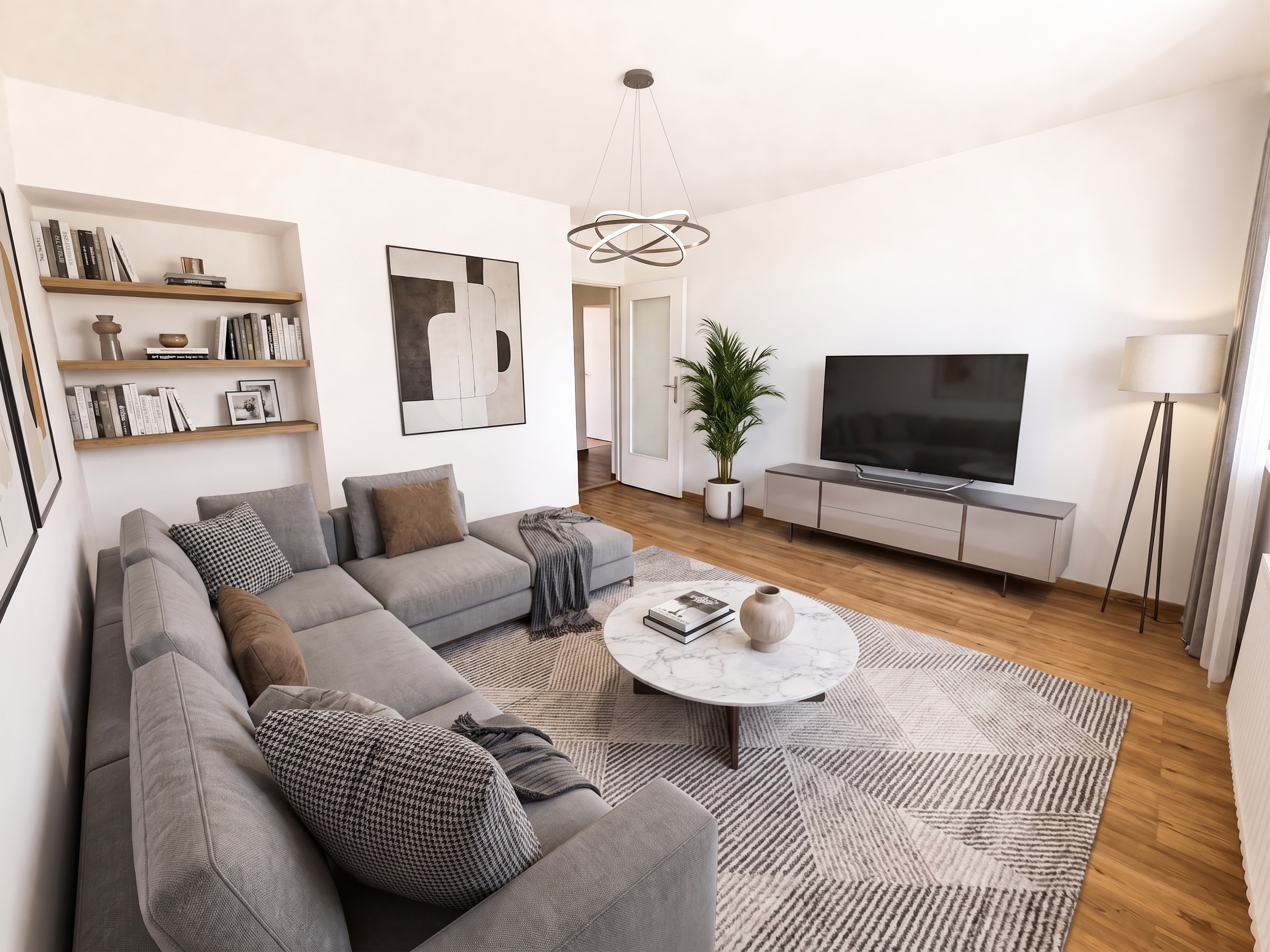 Freundliche 3-Zimmer-Wohnung mit Einbauküche